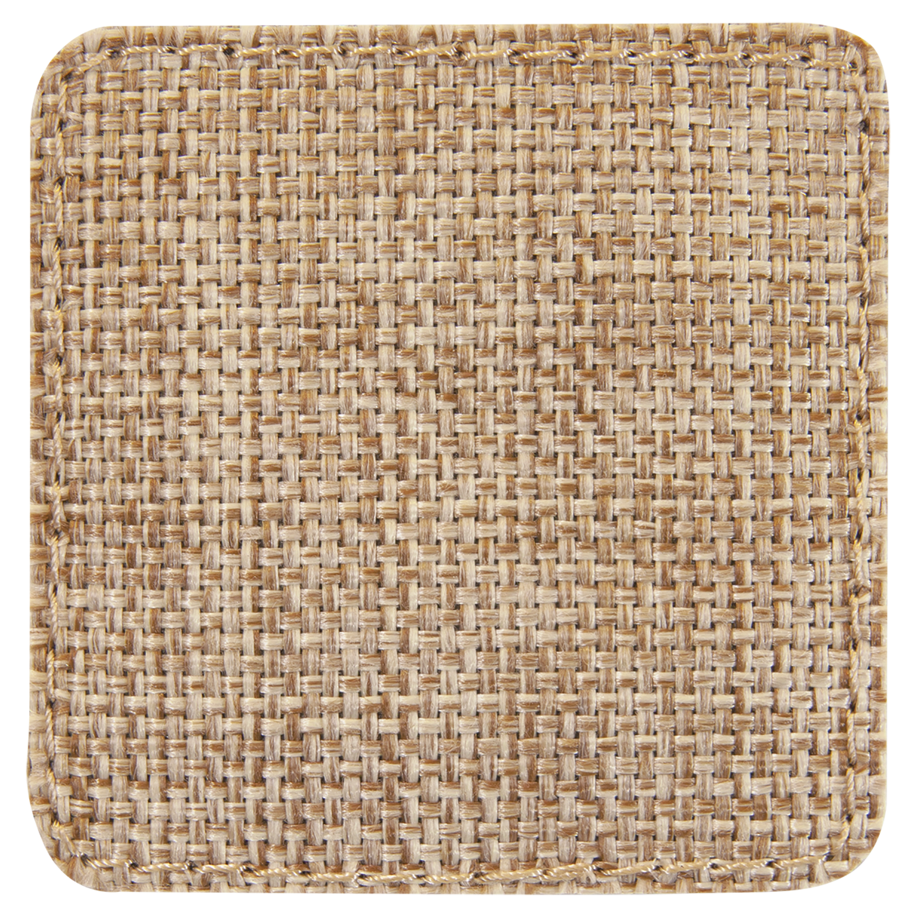 2.5" x 2.5" Burlap Square Sublimatable Patch with Adhesive