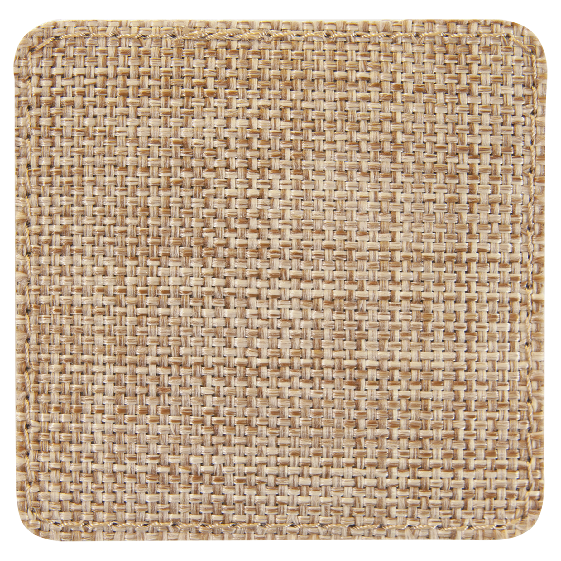 3" x 3" Square Burlap Sublimatable Patch with Adhesive