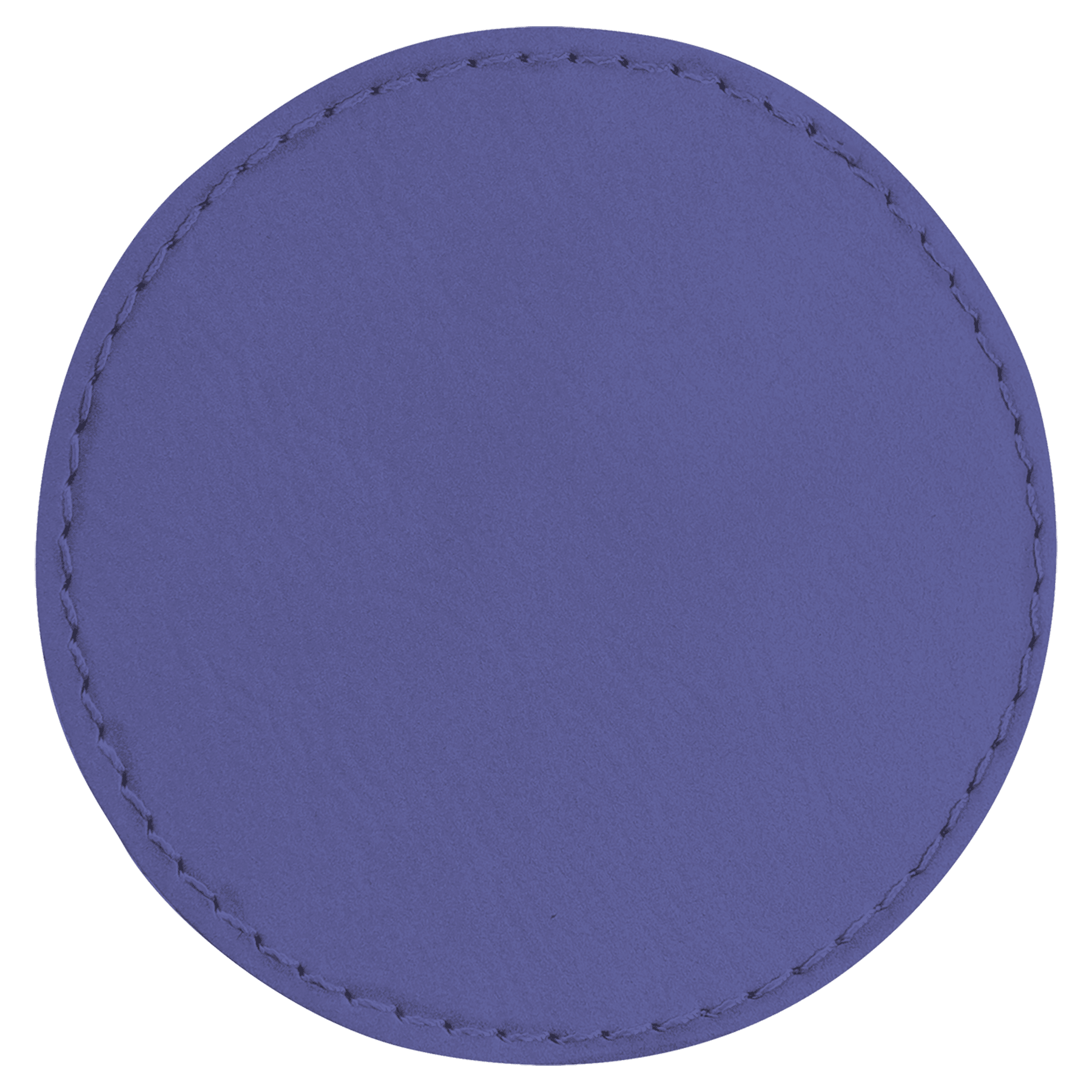 3" Round Purple Leatherette Patch with Adhesive