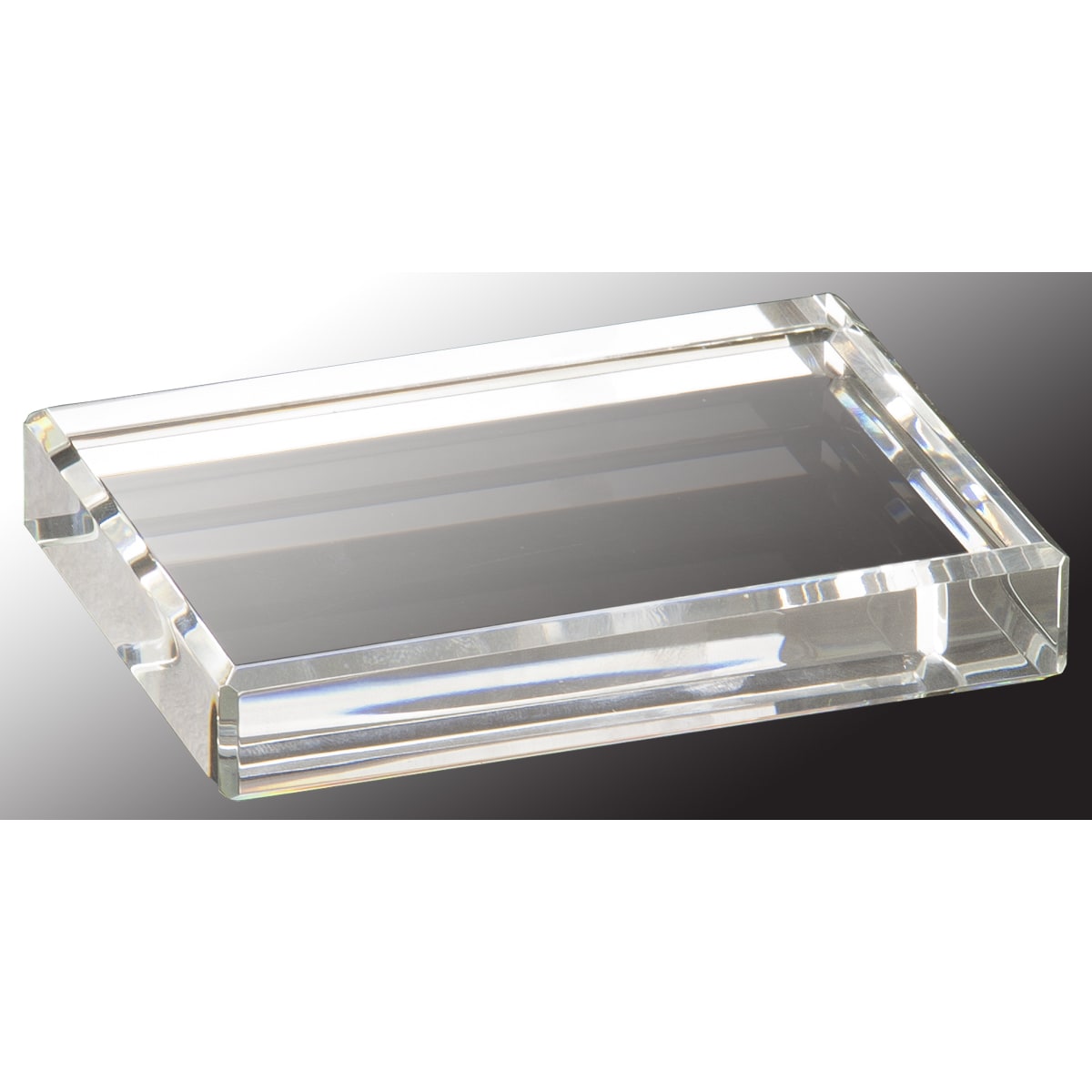 4" x 3" Crystal Rectangle Paperweight
