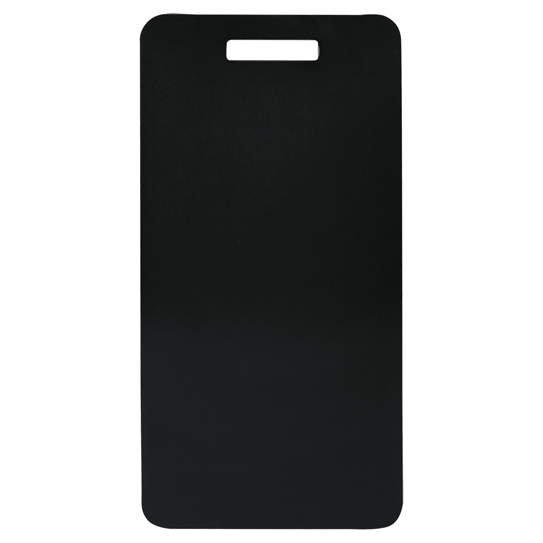 3.875" x 2" Black Anodized Aluminum Luggage Tag