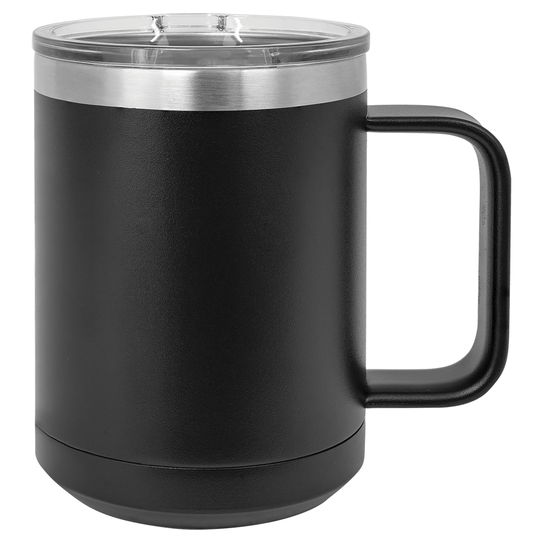 Polar Camel 15 oz. Black Vacuum Insulated Mug w/ Slider Lid
