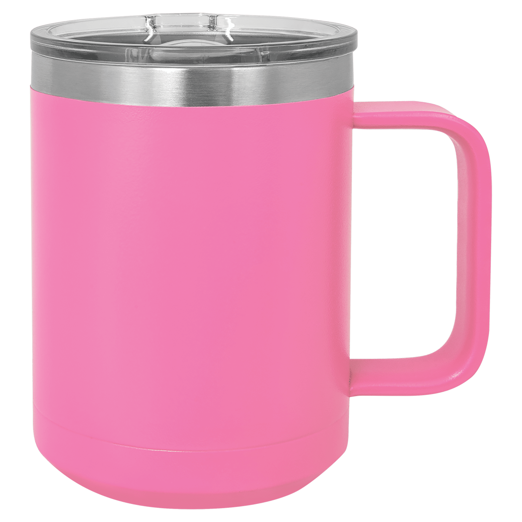 Polar Camel 15 oz. Pink Vacuum Insulated Mug with Slider Lid