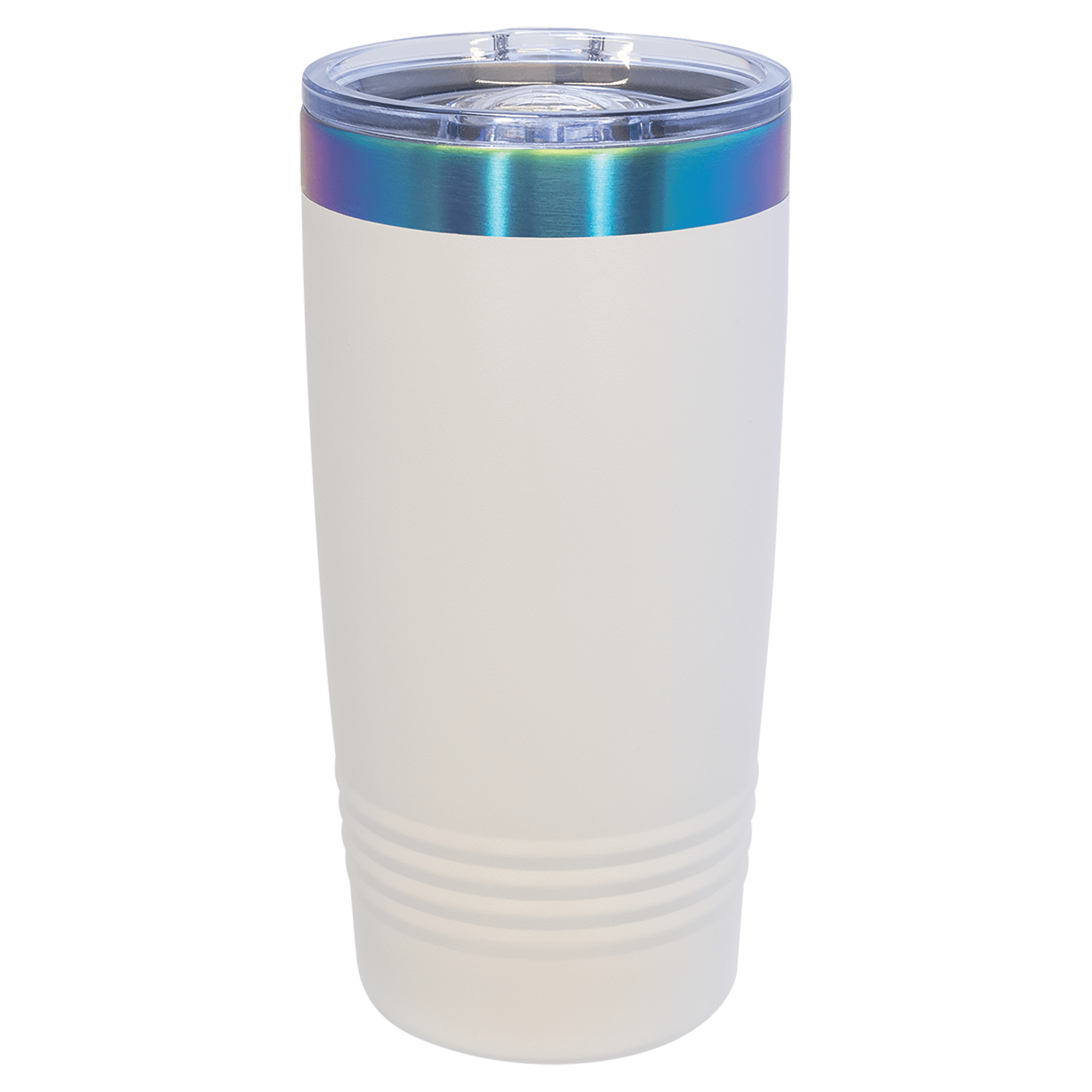 Polar Camel 20 oz. White/Prism ION-Plated Ringneck Tumbler
