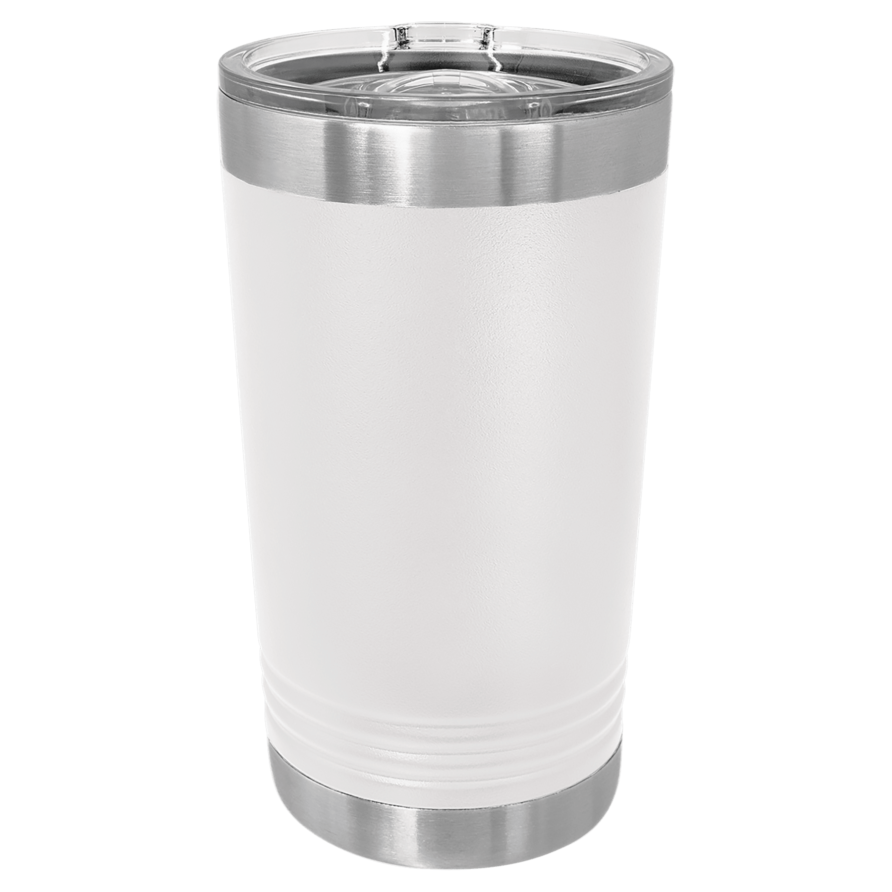 Polar Camel White 16 oz. Pint with Slider Lid