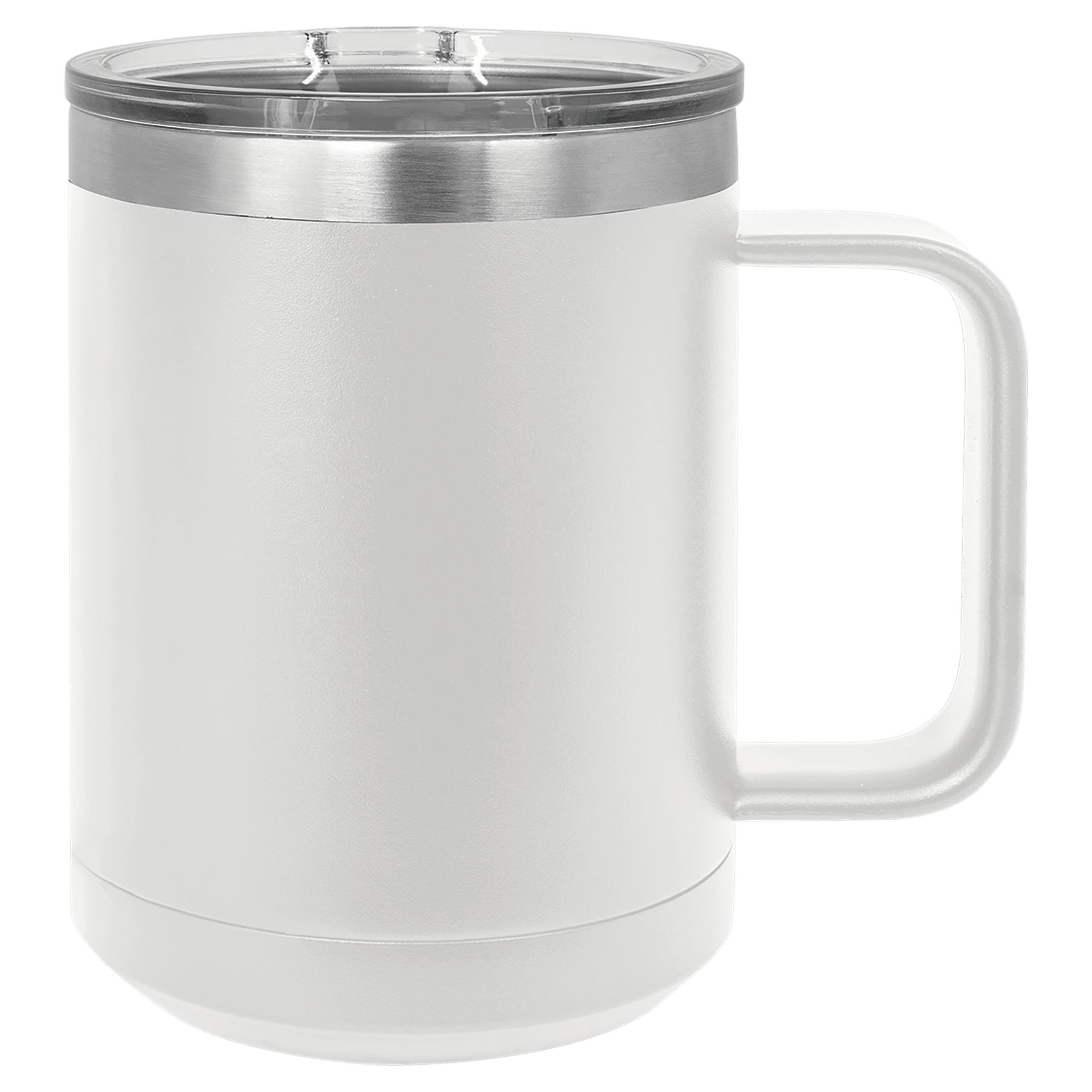Polar Camel 15 oz. White Vacuum Insulated Mug w/Slider Lid