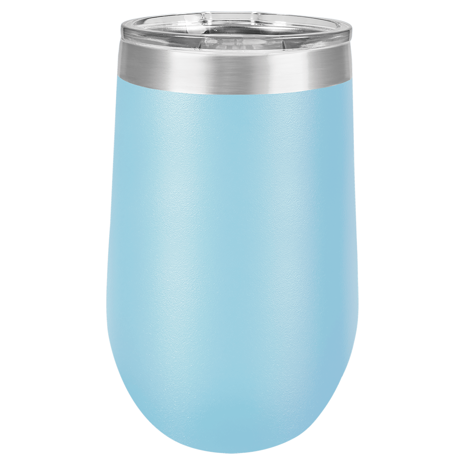 Polar Camel 16 oz. Light Blue Stemless Tumbler