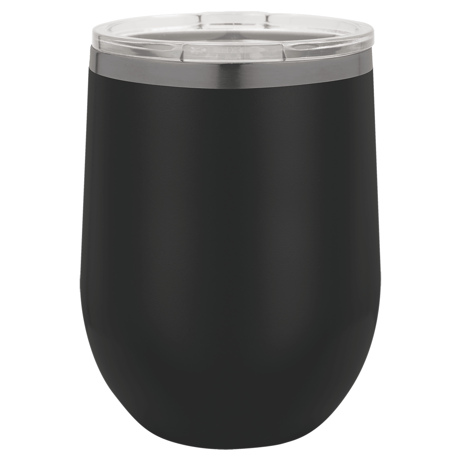 PC 12 oz. Black/Ghost Black ION-Plated Stemless Wine Tumbler