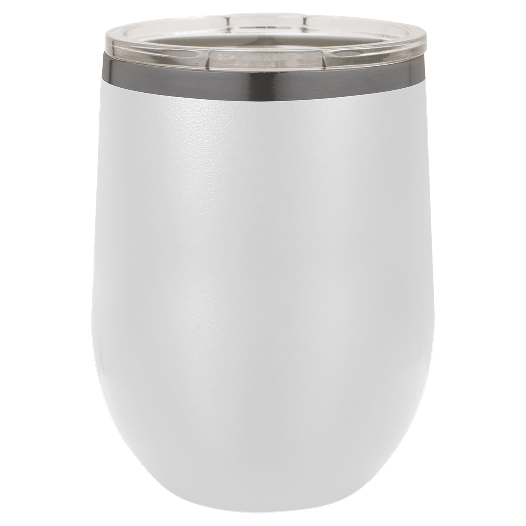 12 oz. White/Ghost Black ION-Plated Stemless Wine Tumbler