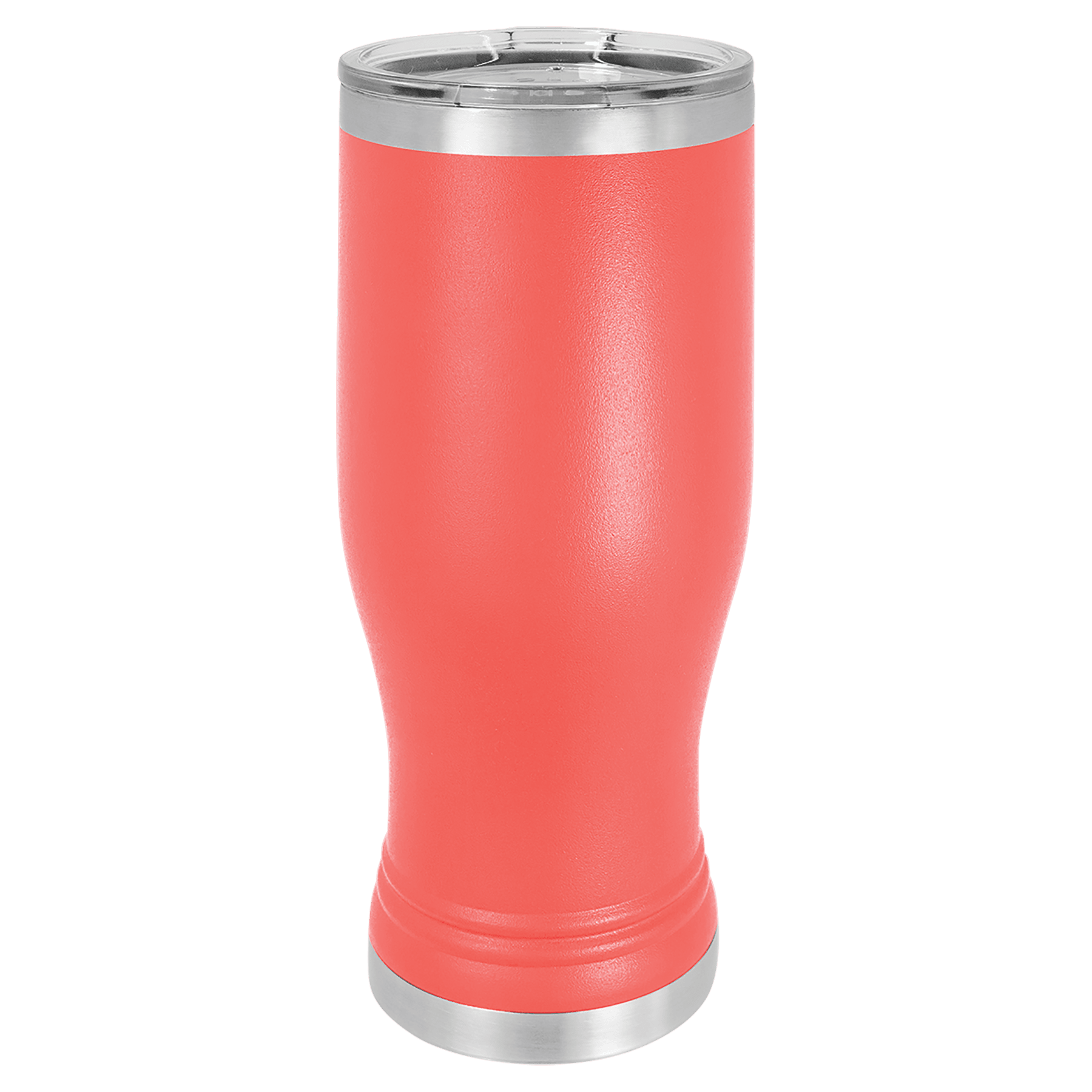 Polar Camel Coral 20 oz. Polar Camel Pilsner with Clear Lid