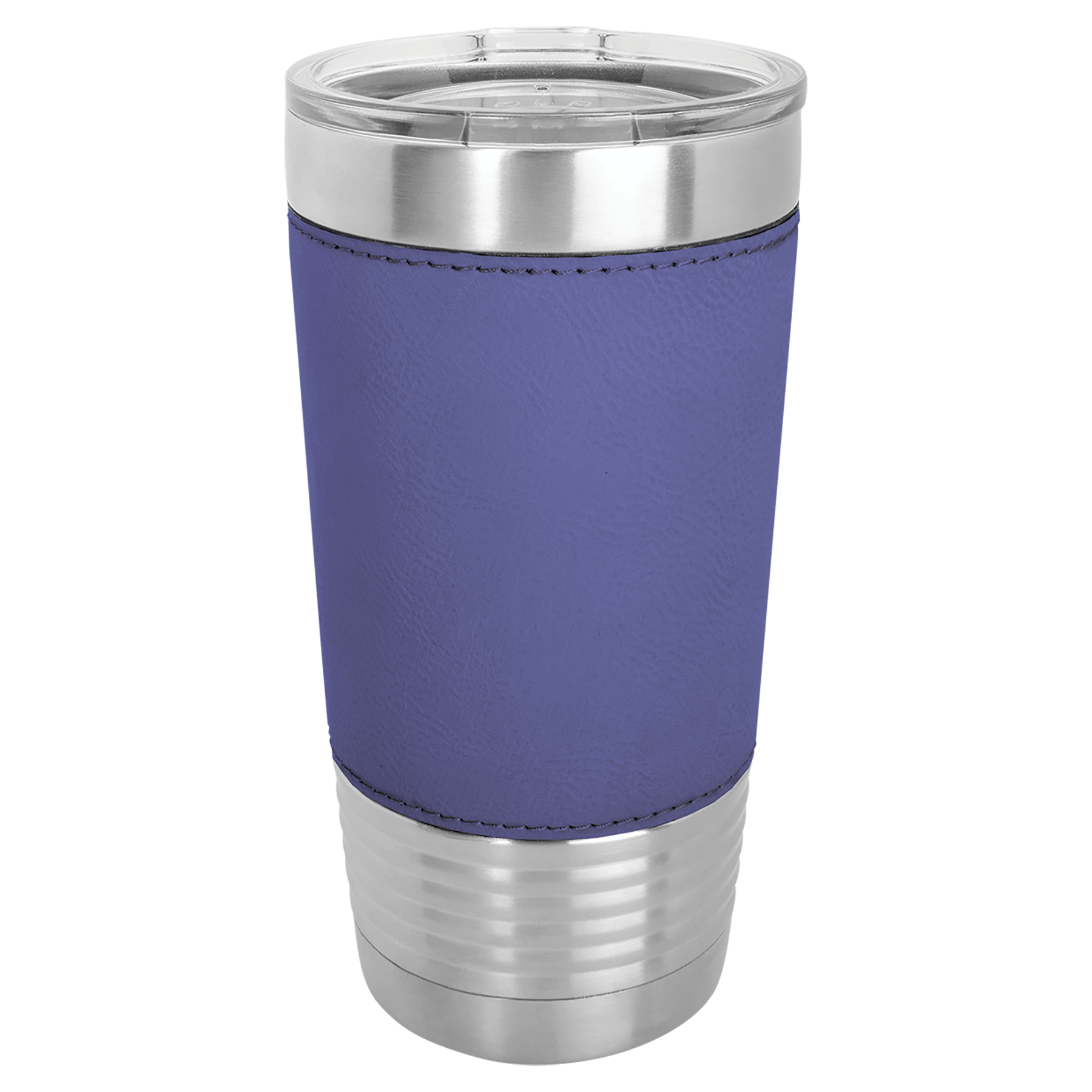 PC 20 oz. Purple/Black Laserable Leatherette Tumbler
