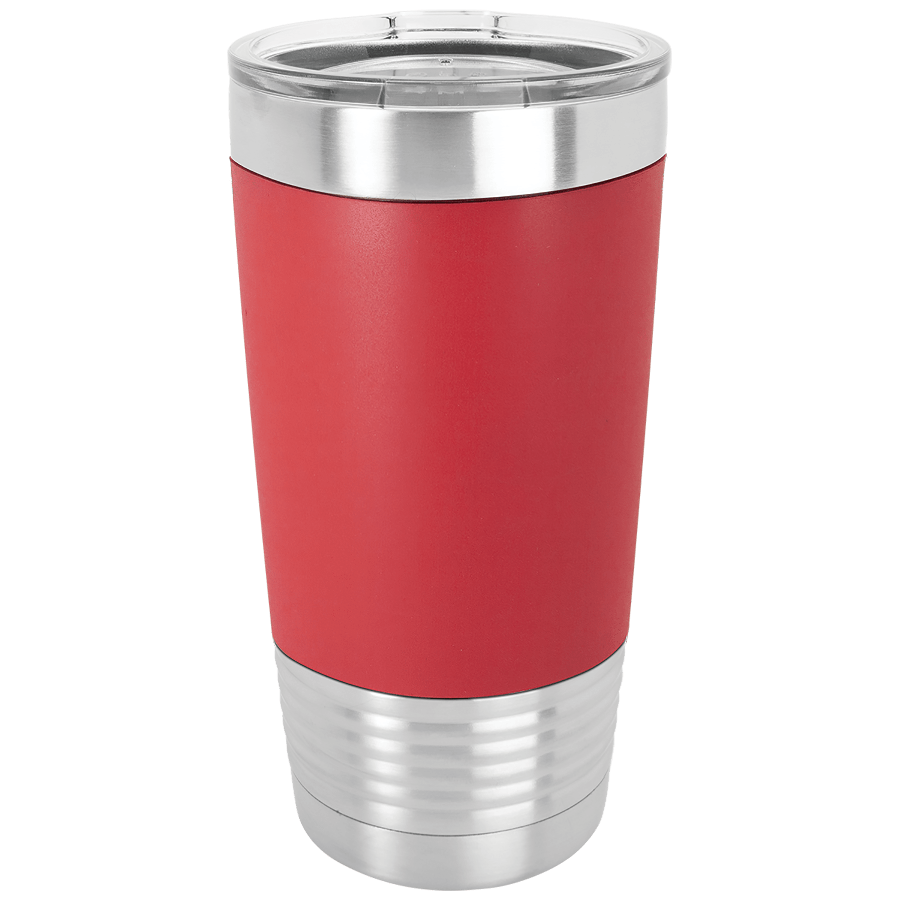 Polar Camel 20 oz. Red/White Tumbler w/Silicone Grip