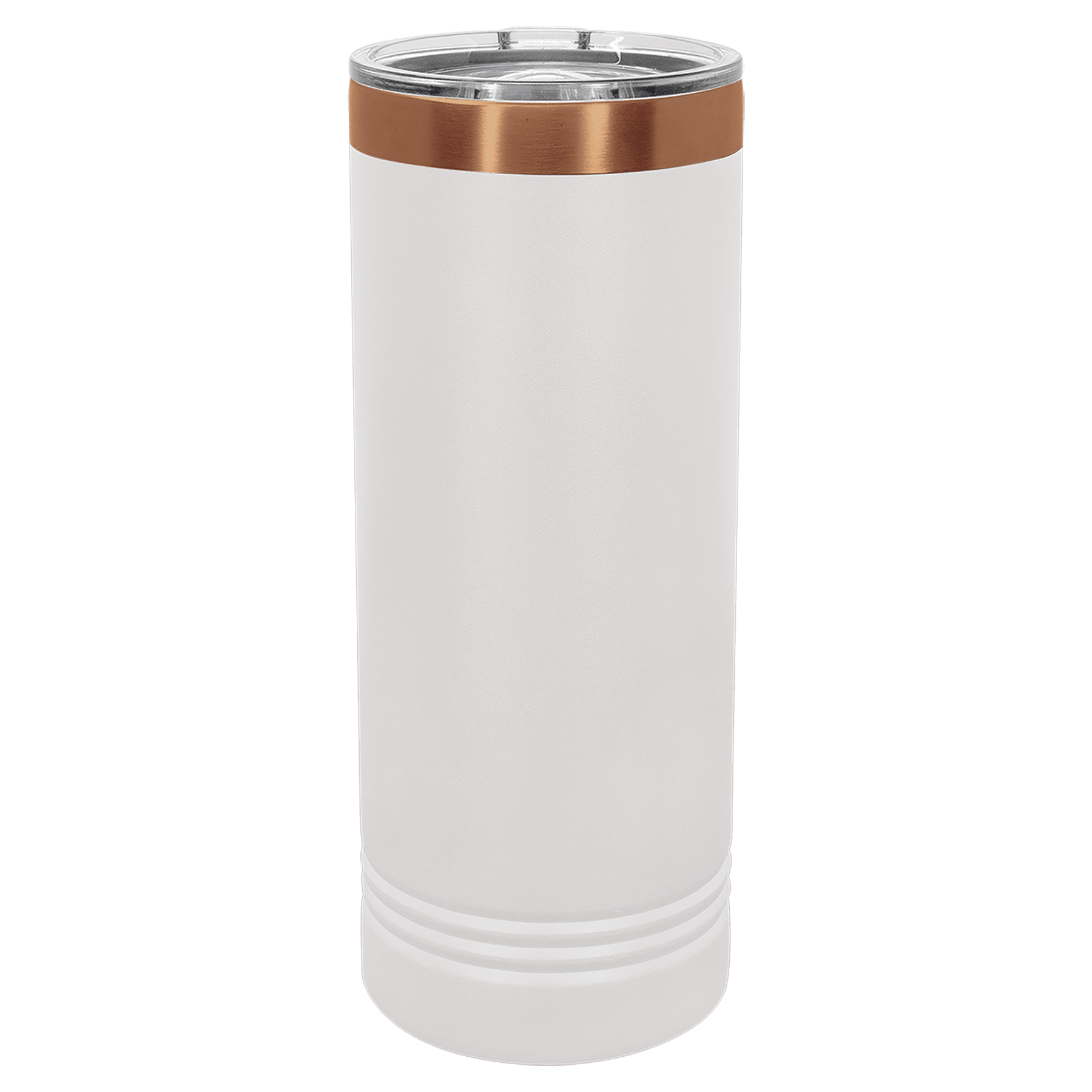 Polar Camel 22 oz. White/Rose Gold ION-Plated Skinny Tumbler