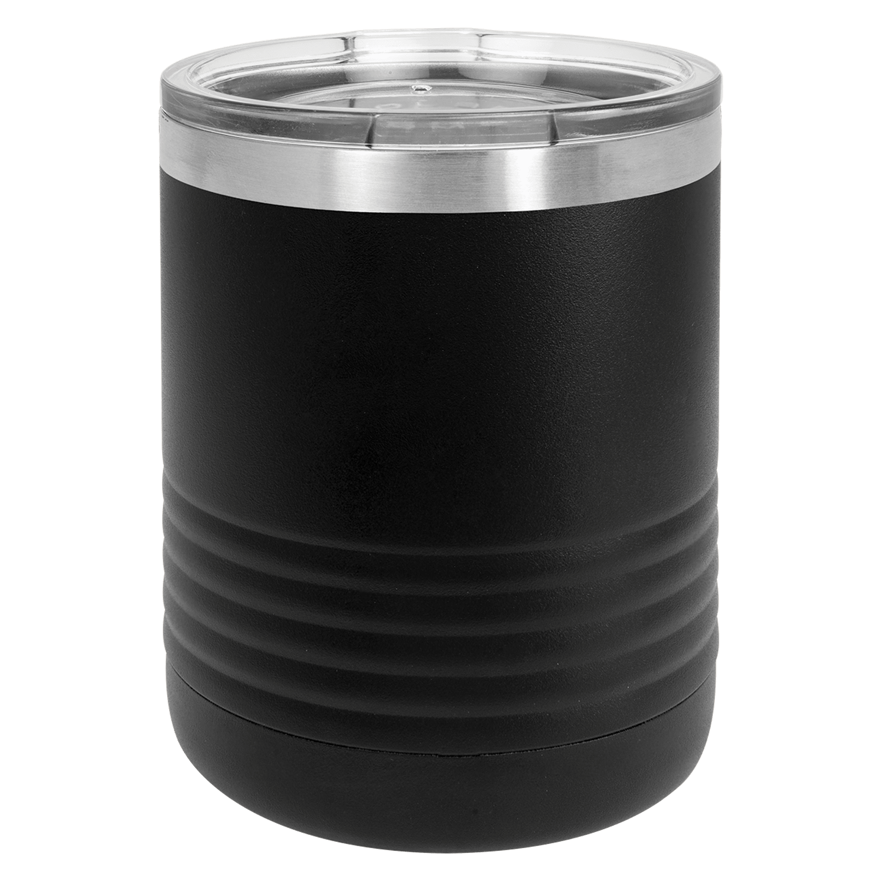 PC 10 oz. Black Vacuum Insulated Ringneck Tumbler w/ Lid