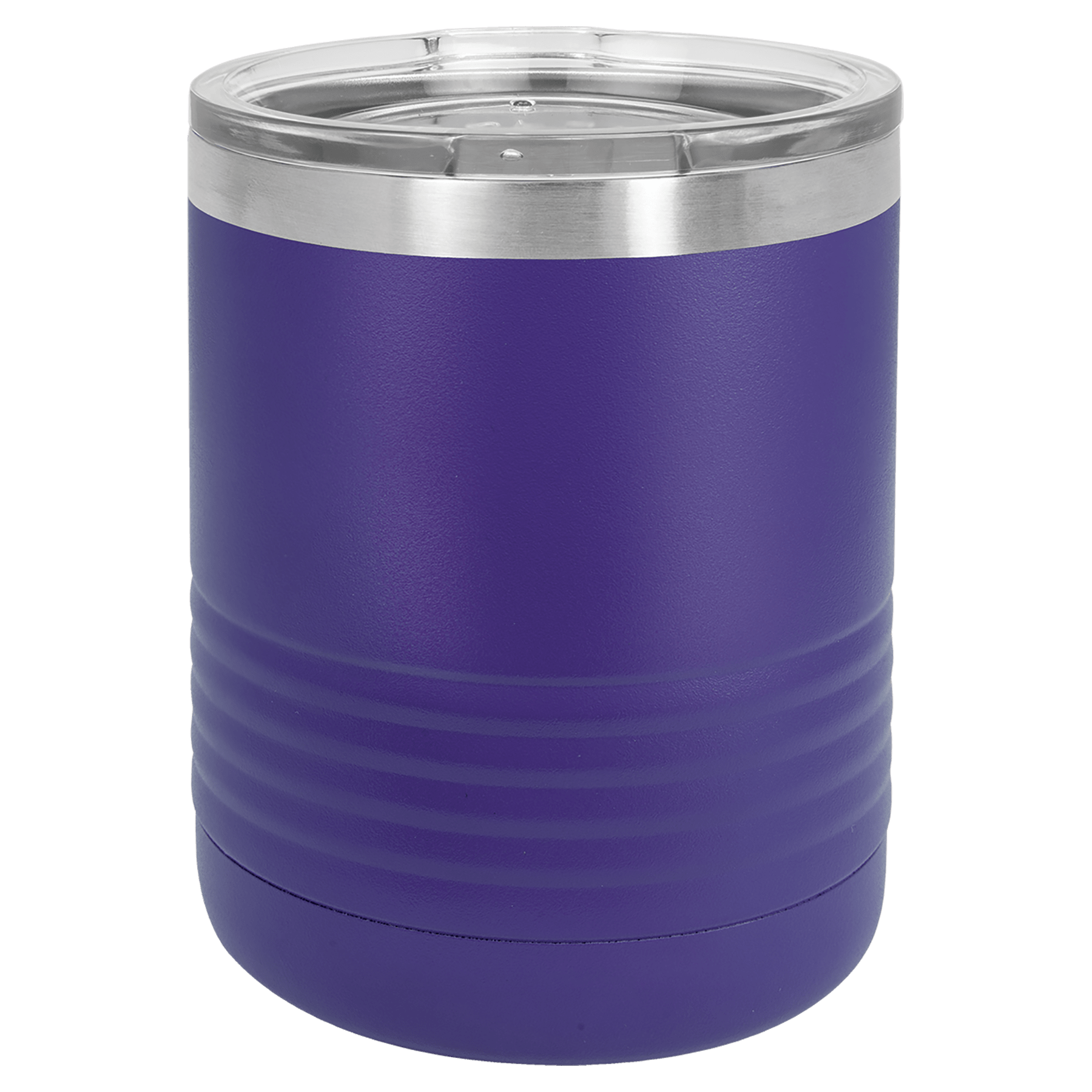 Polar Camel 10 oz. Purple Ringneck Tumbler w/Clear Lid