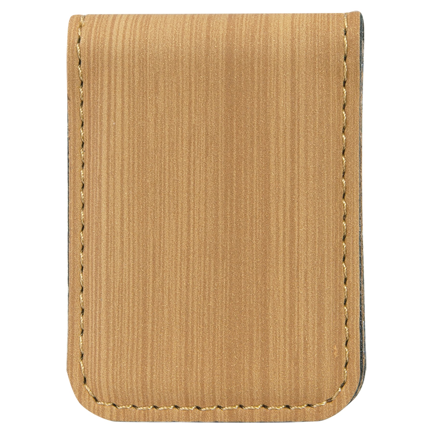 1.75" x 2.5" Bamboo Leatherette Money Clip