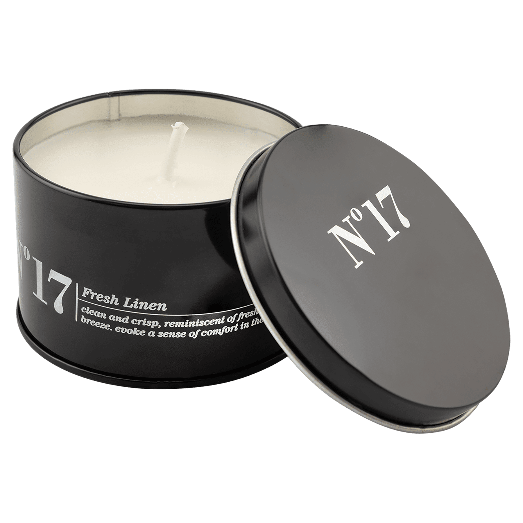 5.3 oz. Candle in a Black Metal Tin - CND02