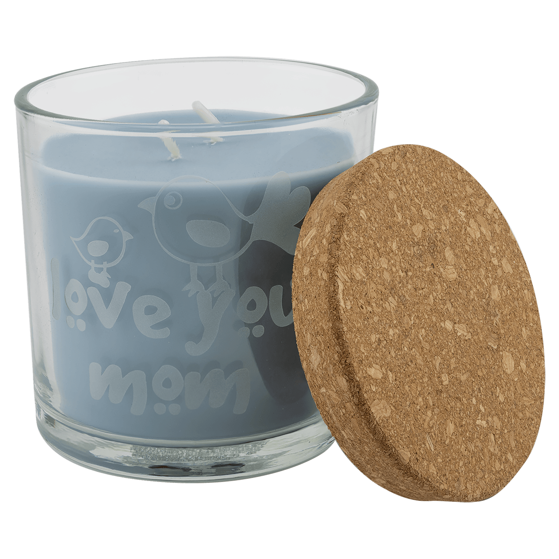 14 oz. Candle in a Glass Holder with Cork Lid - CND03