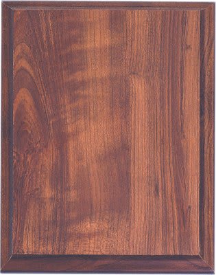 9" x 12" Cherry Finish Plaque