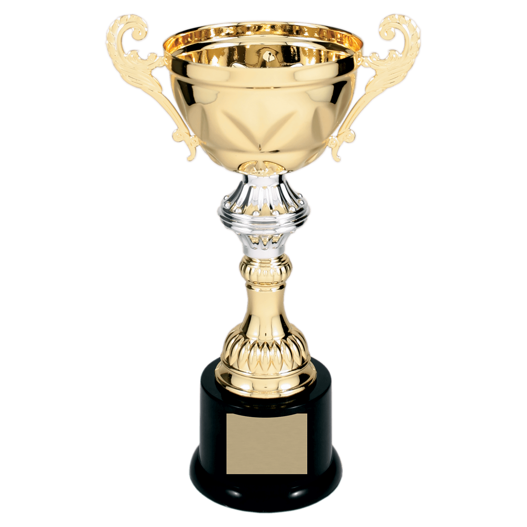 Metal Cup with Handles Trophy on Plastic Base - ACU09