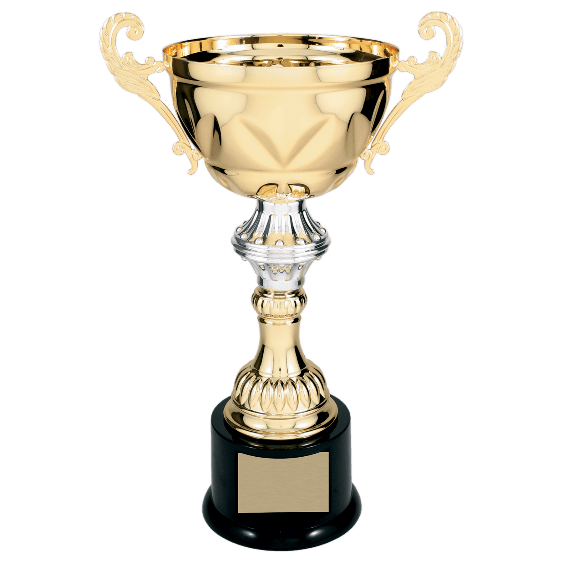Metal Cup with Handles Trophy on Plastic Base - ACU09