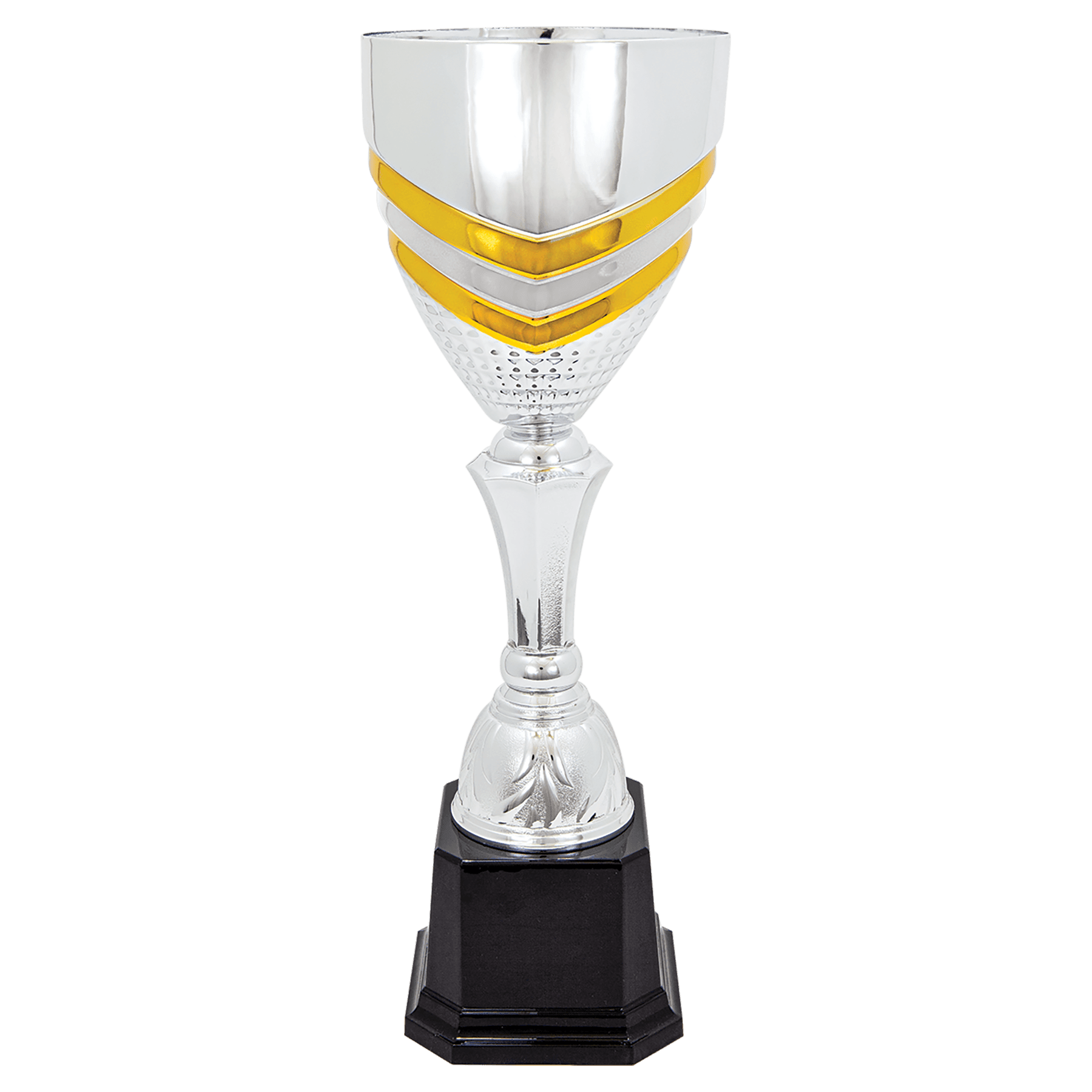 Metal Cup Stripe Trophy - ACU13