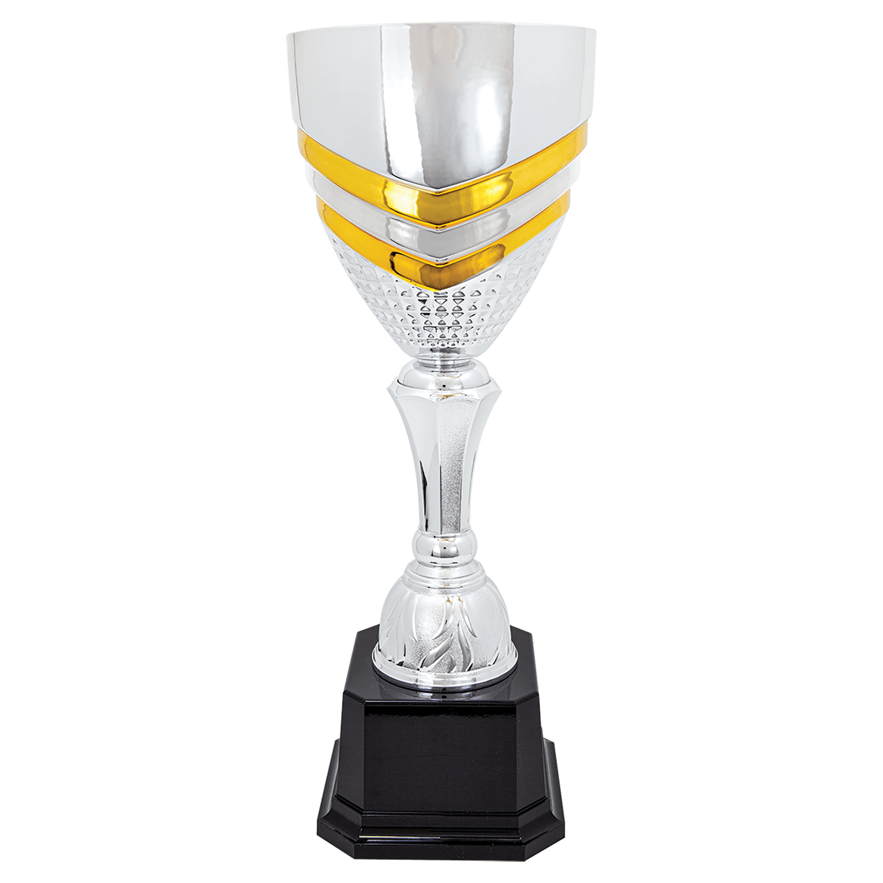 Metal Cup Stripe Trophy - ACU13