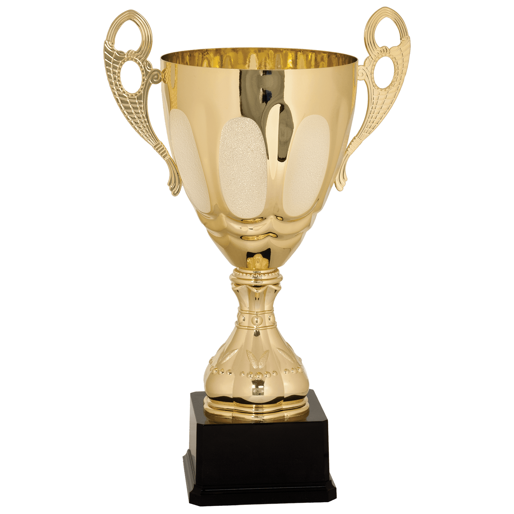 Metal Cup with Handles Trophy on Plastic Base - ACU14
