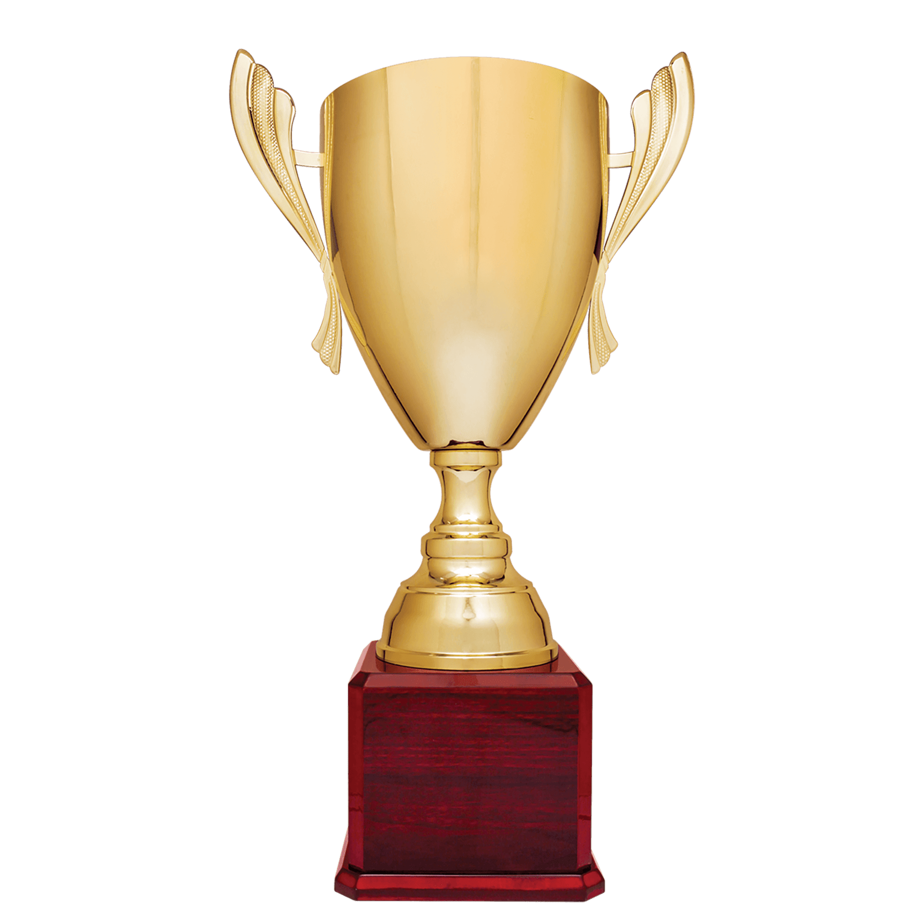 Metal Cup Trophy on Rosewood Royal Piano Finish Base - ACU19