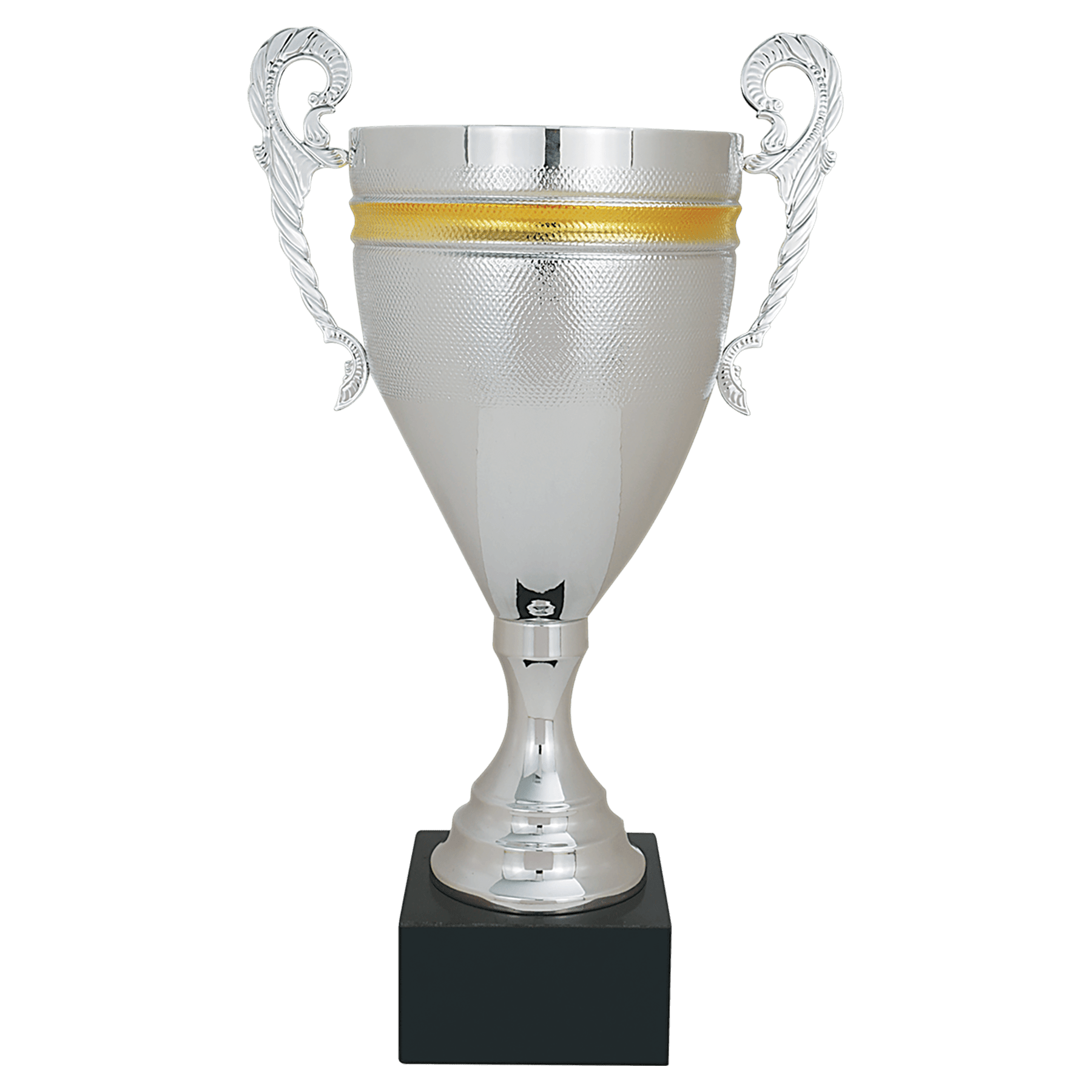 Completed Metal Gold Stripe Cup with Black Marble Base - ACU22