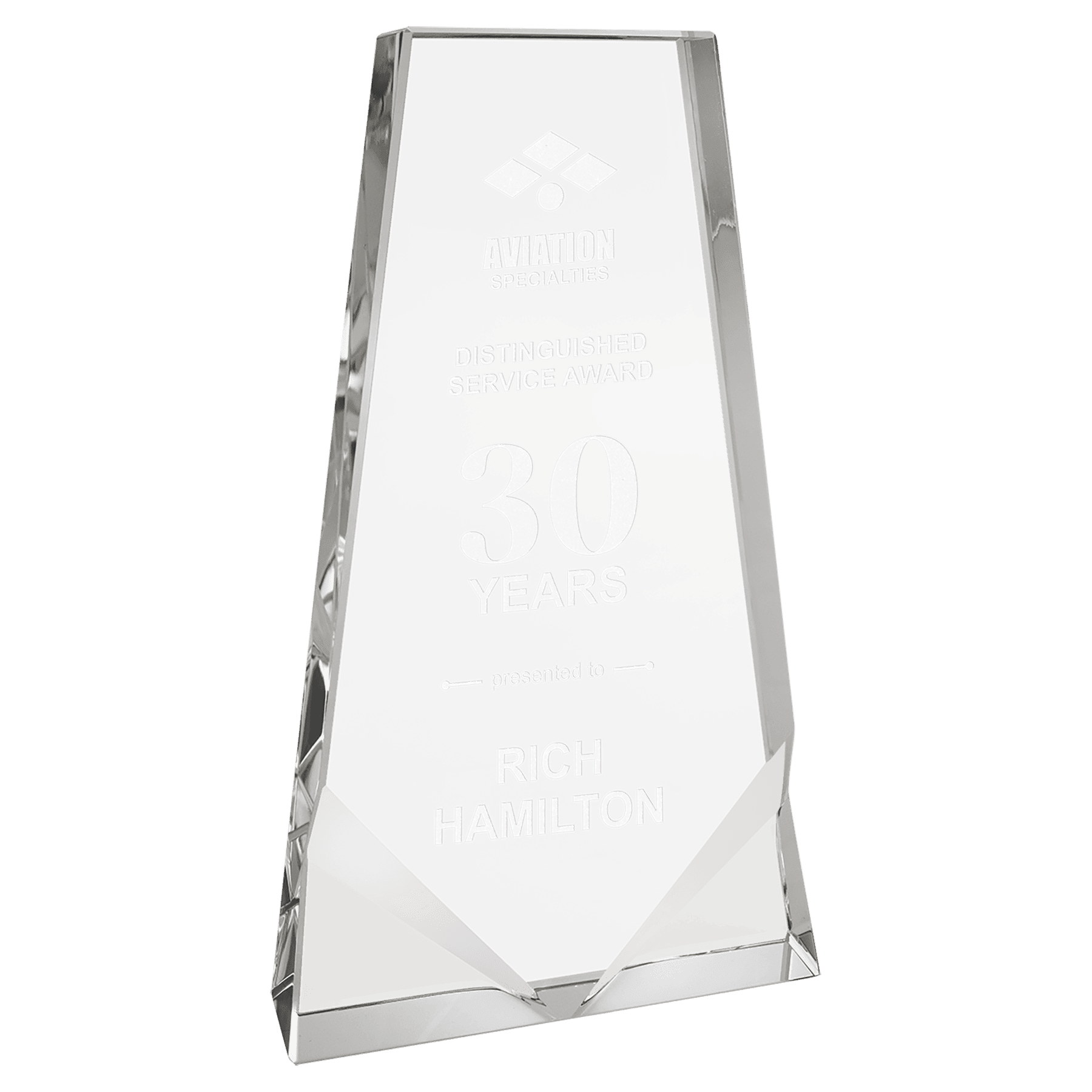 Crystal Wedge with Two Front Bevels - ACT09