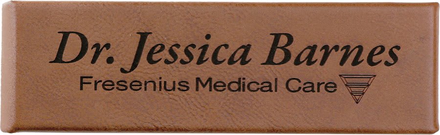 6.5" x 2" Dark Brown Leatherette Double Pen Case