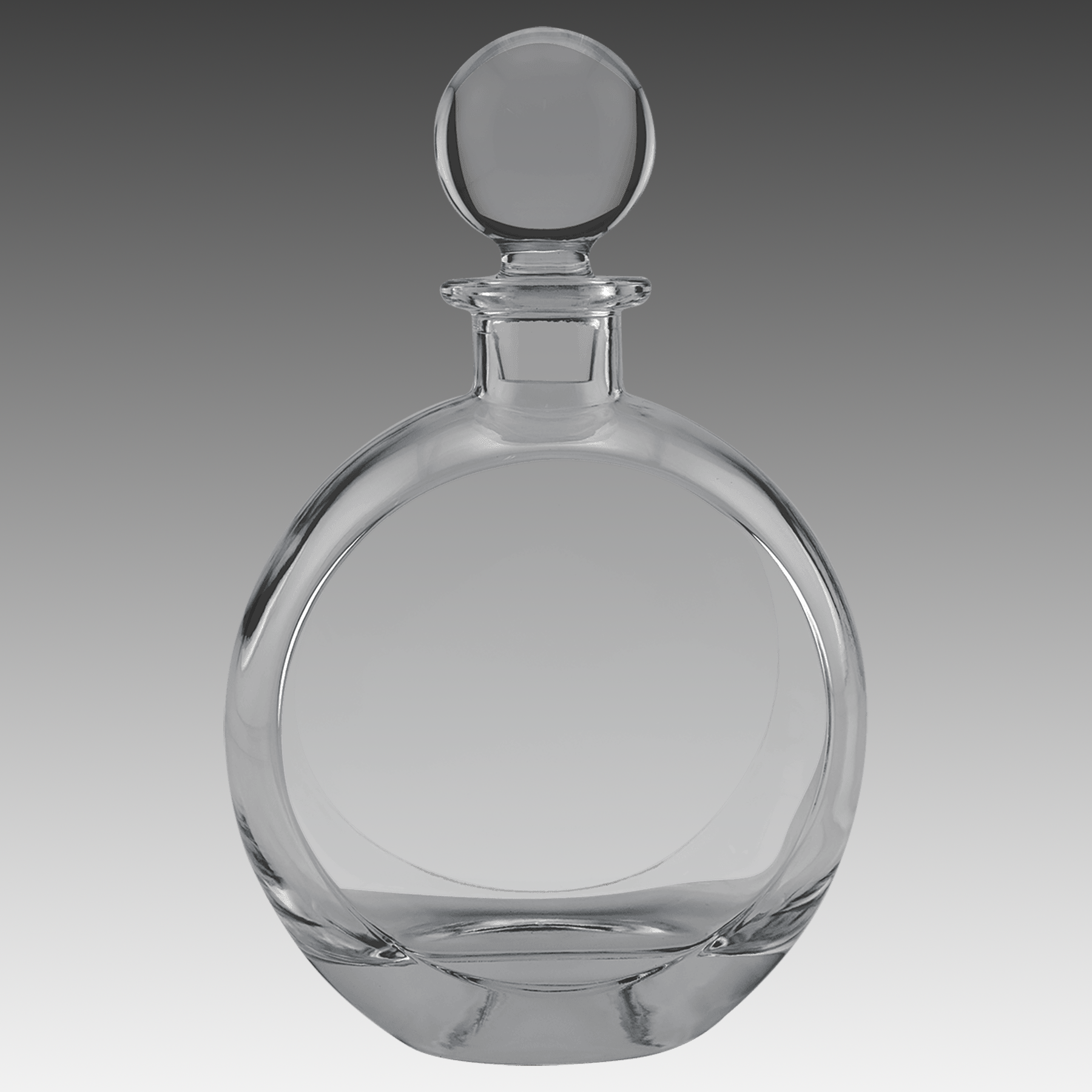 750ml Round Decanter w/Gift Box & Printed Sleeve - DCNT08