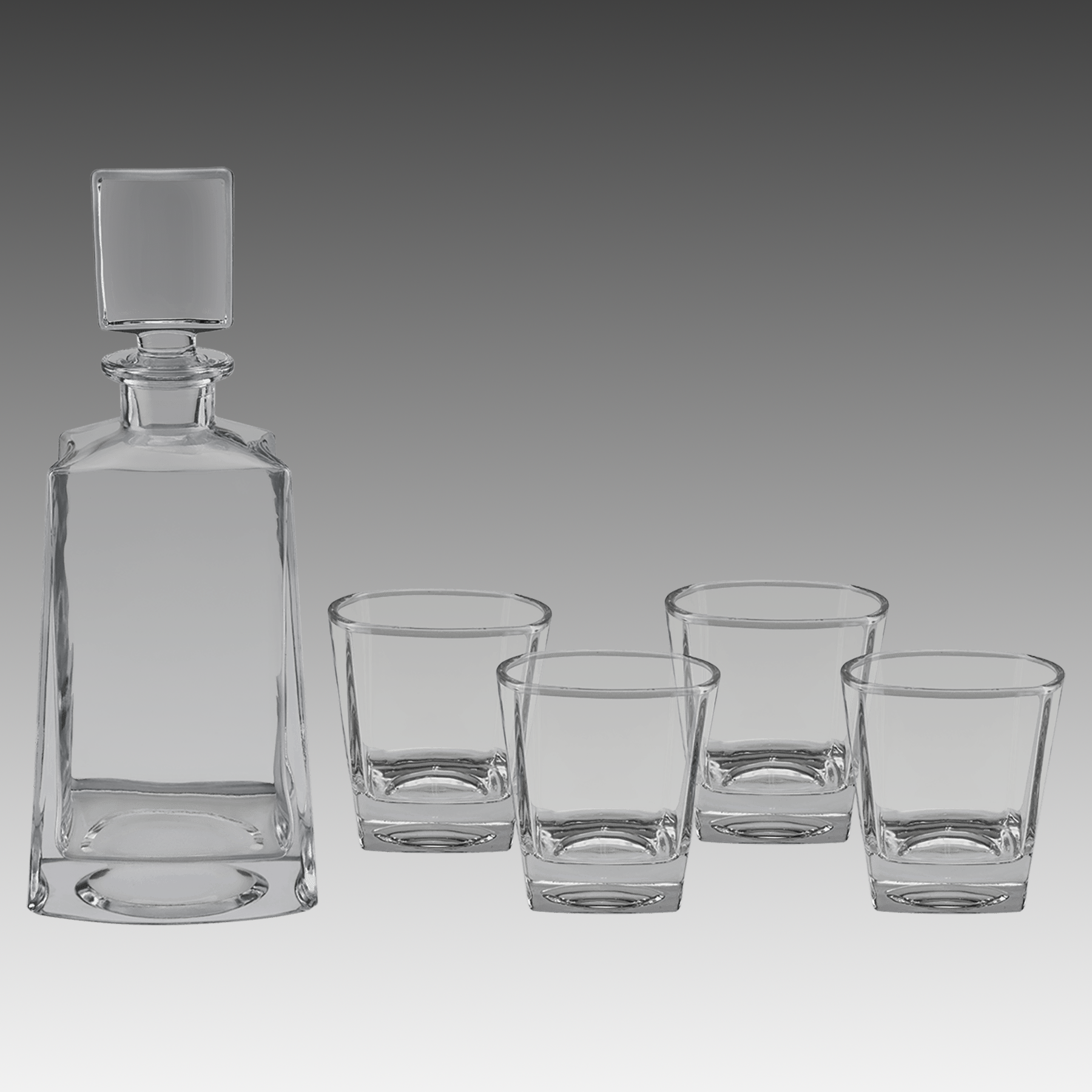 750ml Tequila Decanter Set w/Four 8 oz. Glasses - DCNT09