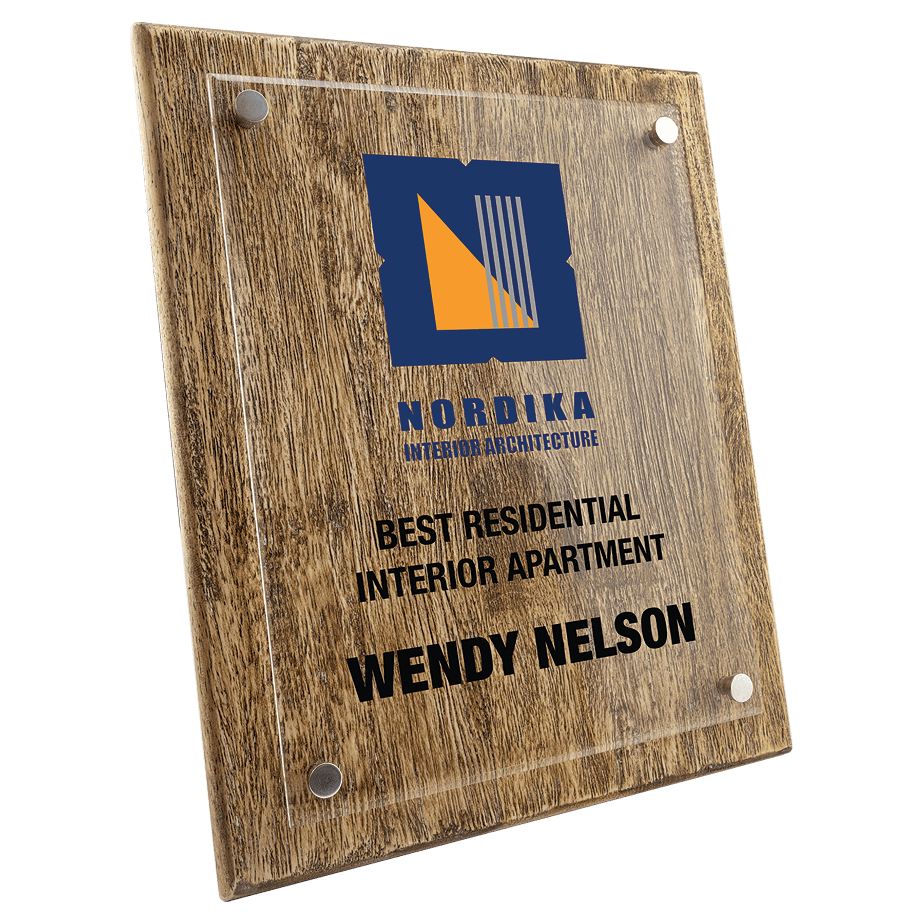 Barnwood Floating Acrylic Plaque - PF09