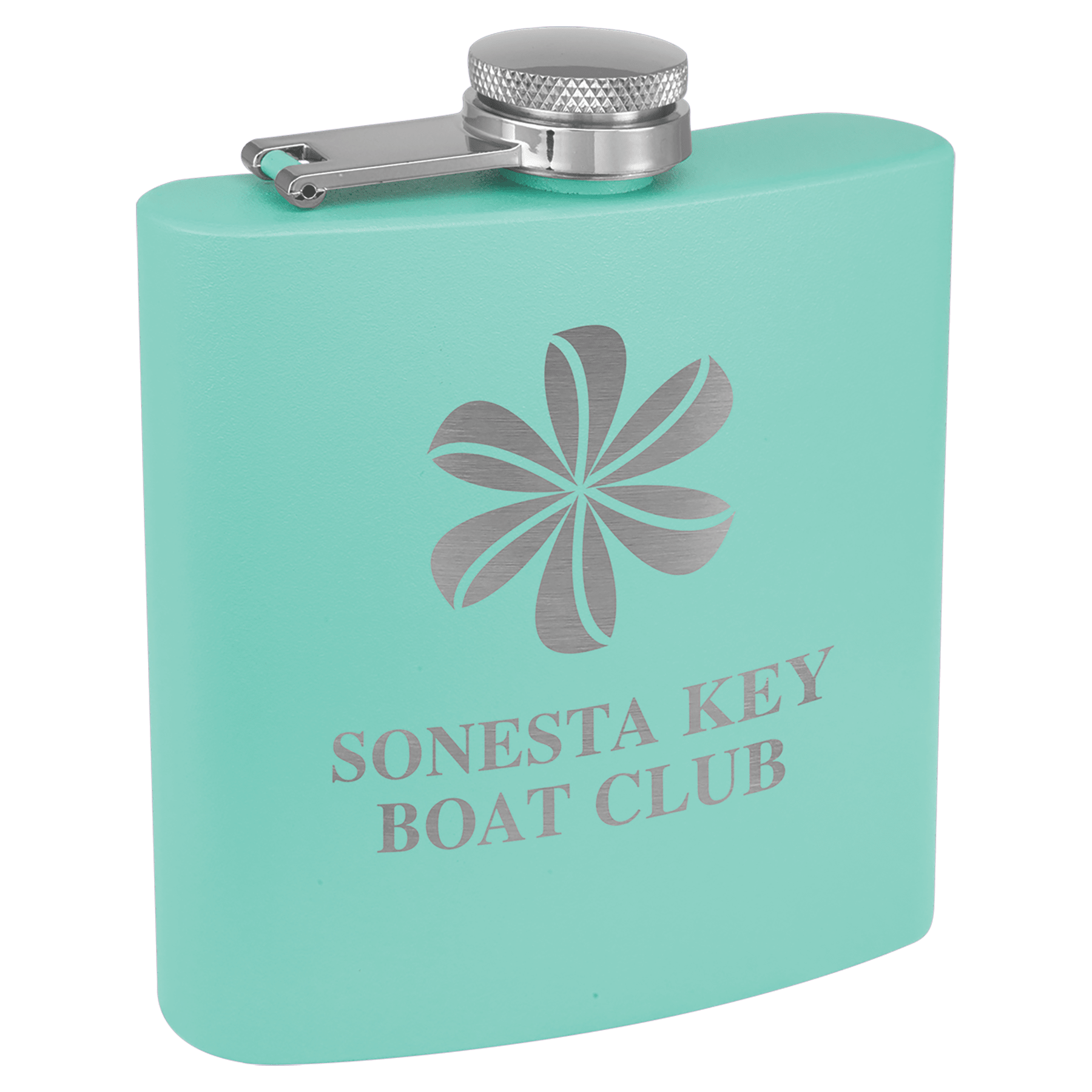 6 oz. Matte Powder Coated Stainless Steel Flask - FLSK03