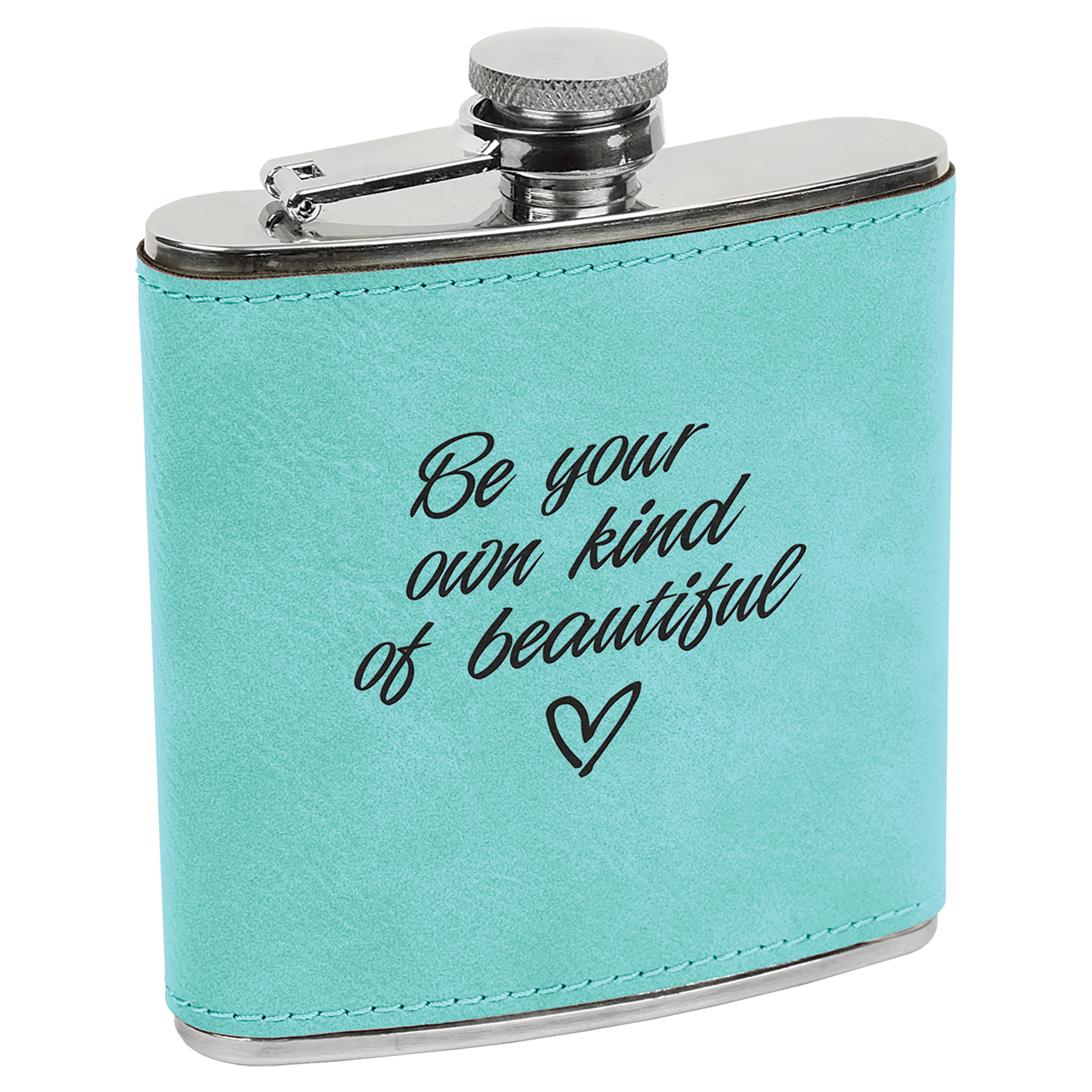 6 oz. Leatherette Stainless Steel Flask - FLSK05