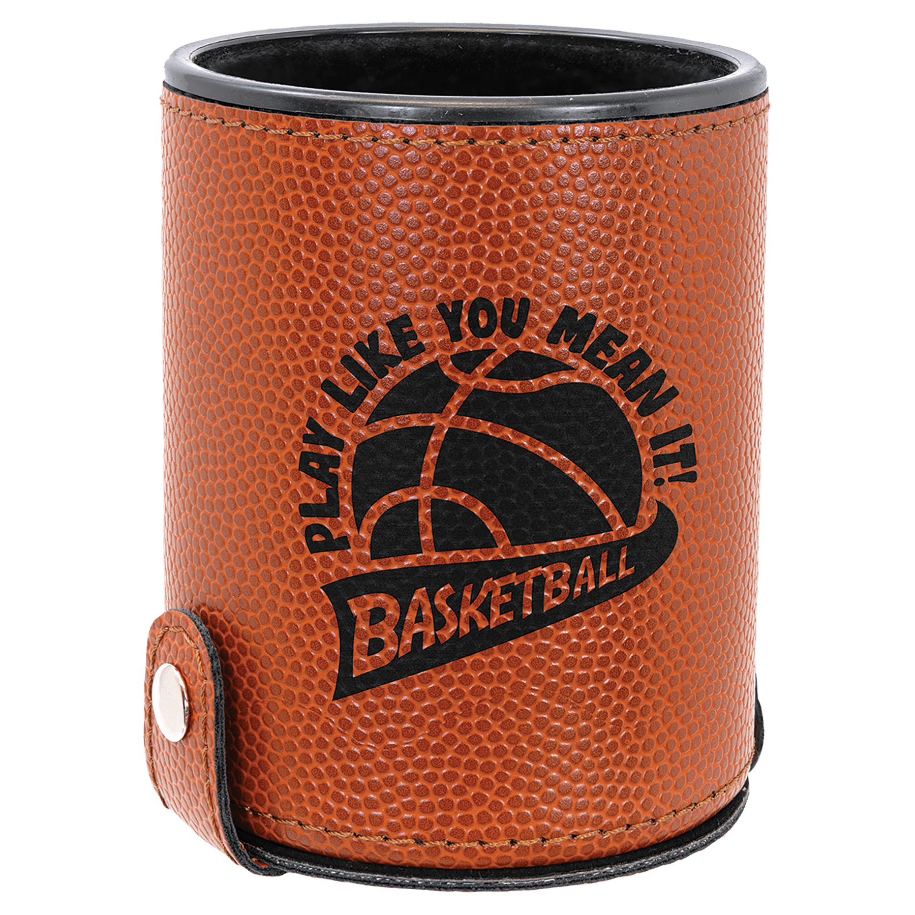 Basketball Leatherette Dice Cup with 5 Dice