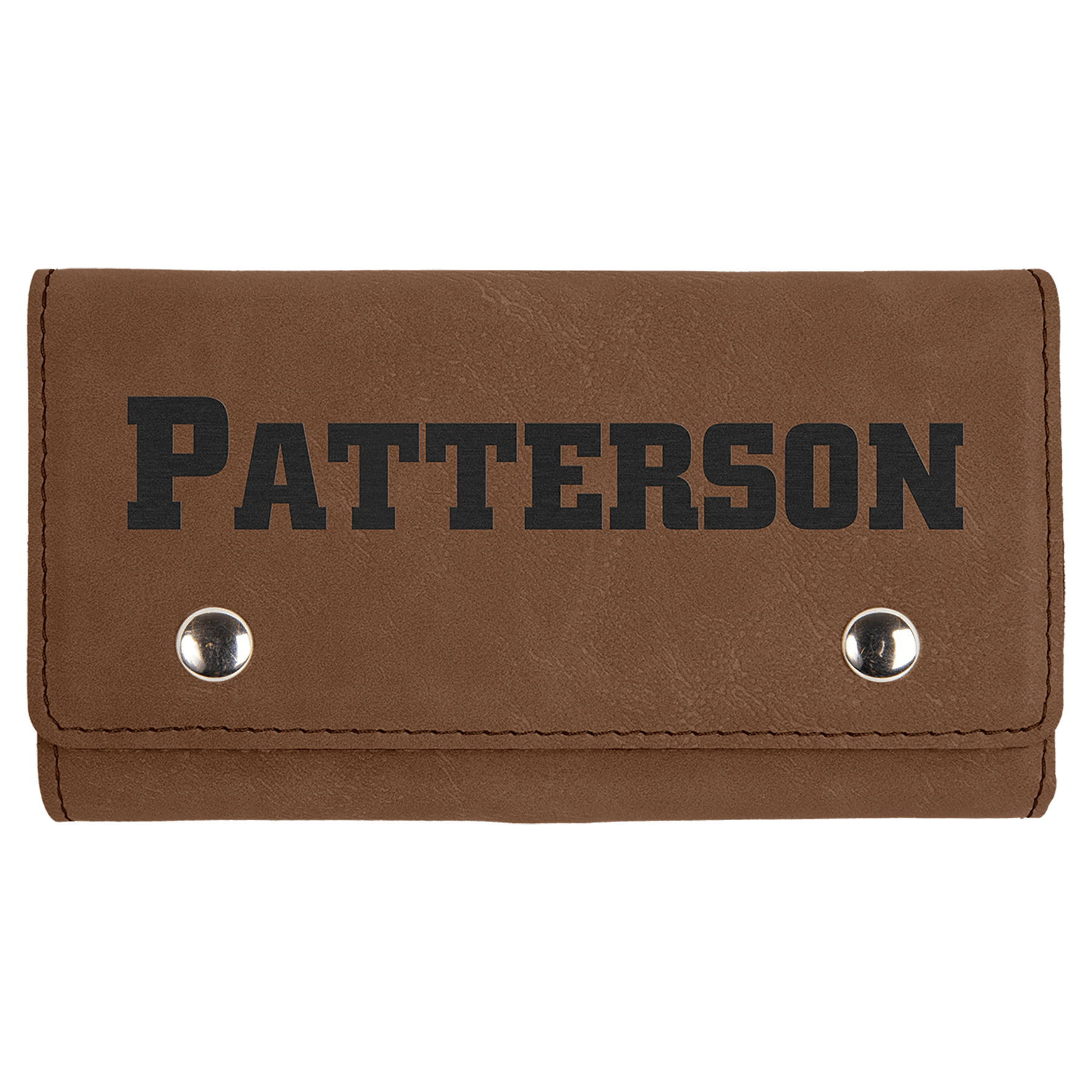 Dark Brown Leatherette Card & Dice Set