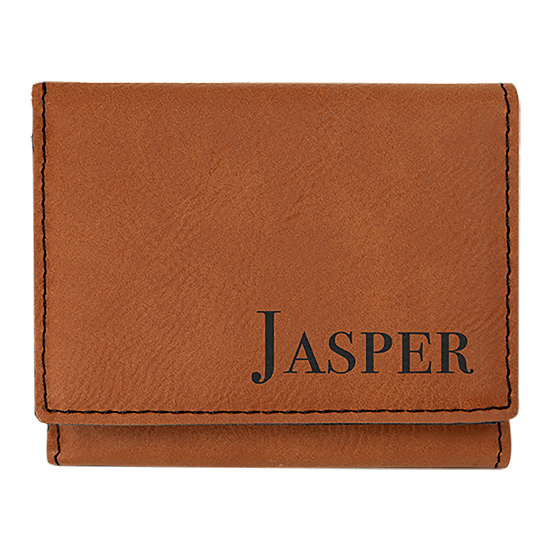 3" x 4" Rawhide Leatherette Trifold Wallet