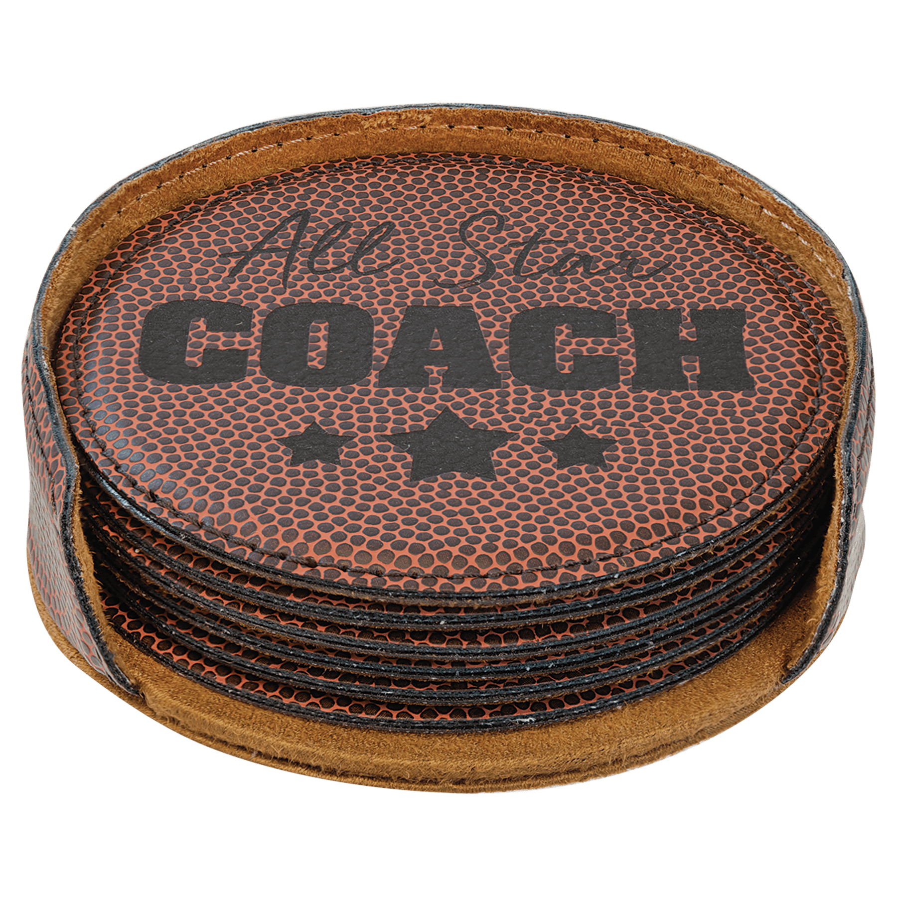 Leatherette 6 Coaster Set - CST19