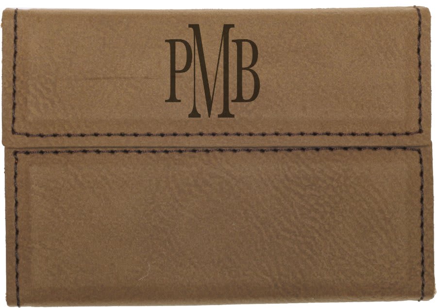 Leatherette Hard Business Card Holder - HLDR01