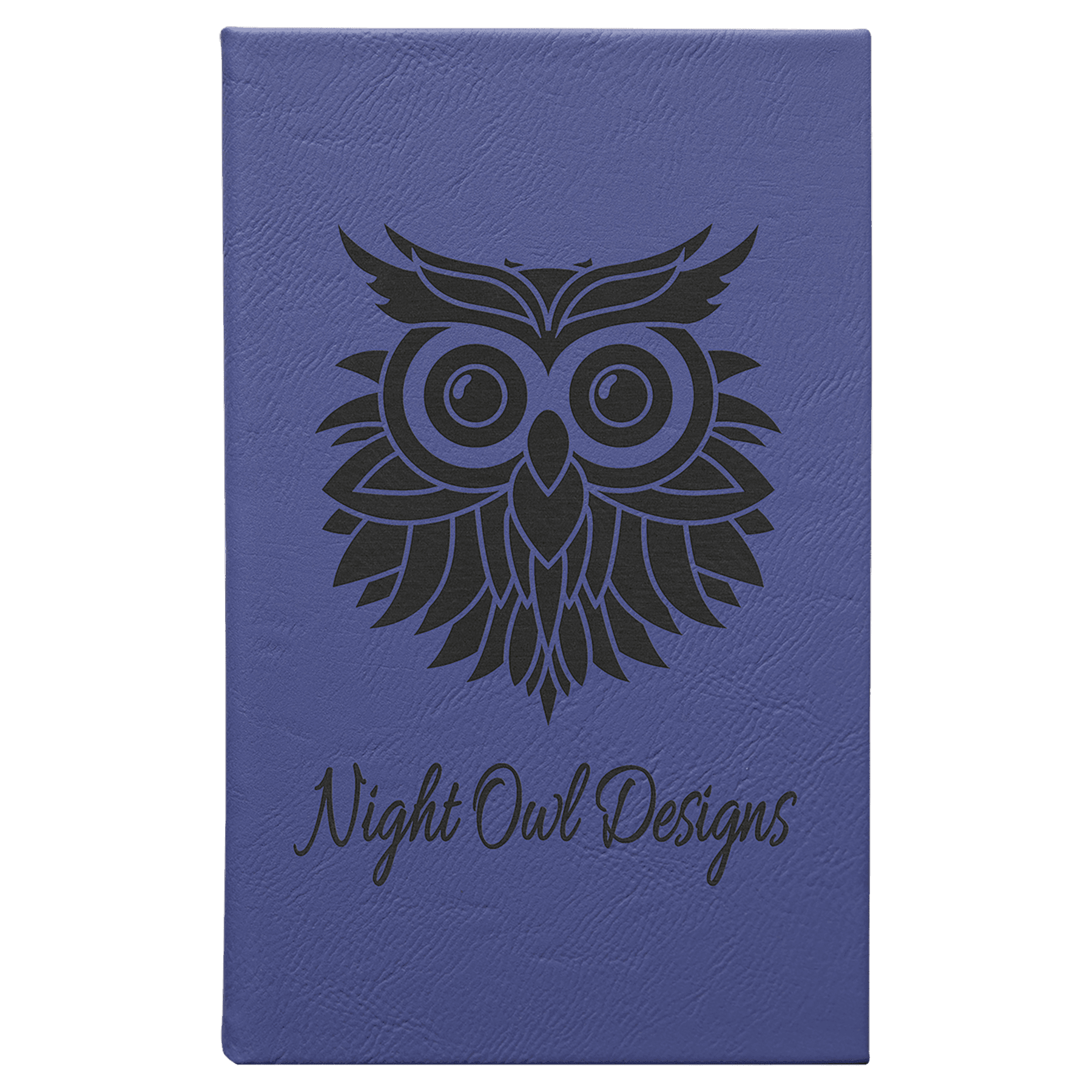 Purple Leatherette Sketch Book with Unlined Notepad