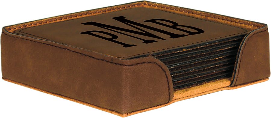 Leatherette 6 Coaster Set - CST19