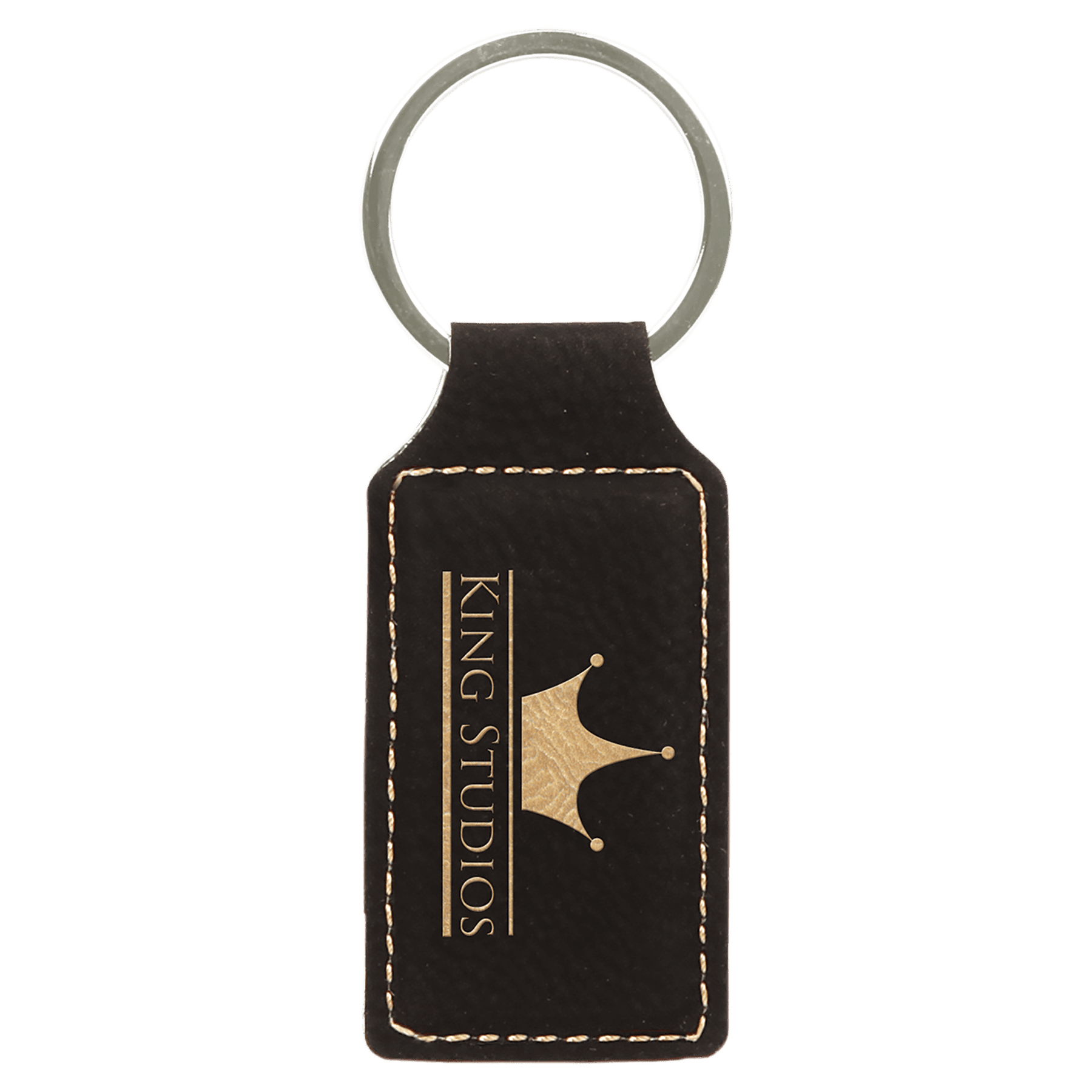 Leatherette Rectangle Keychain - KCL08