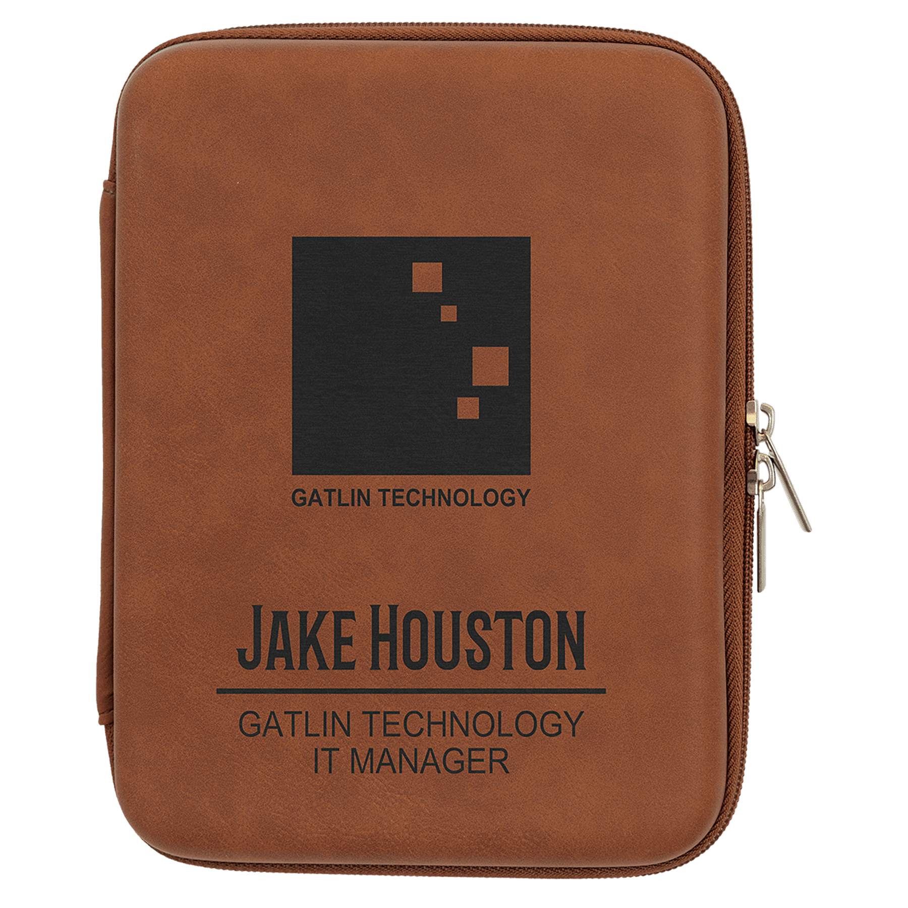 8.5" x 6" x 1.75" Rawhide Leatherette Cord Case