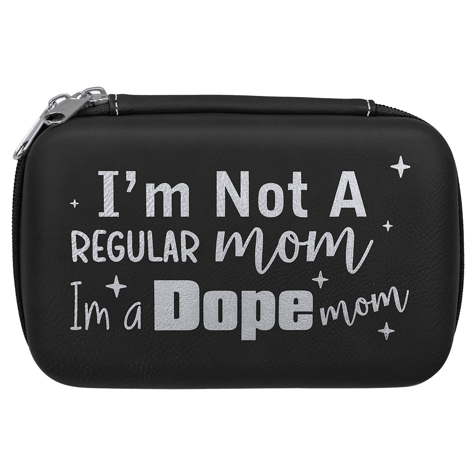 7" x 4" x 2.5" Black/Silver Smoke Case