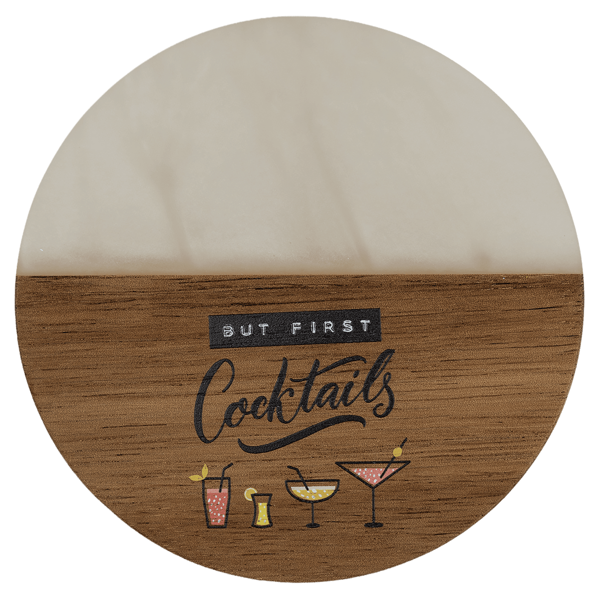 Acacia and Resin Coaster