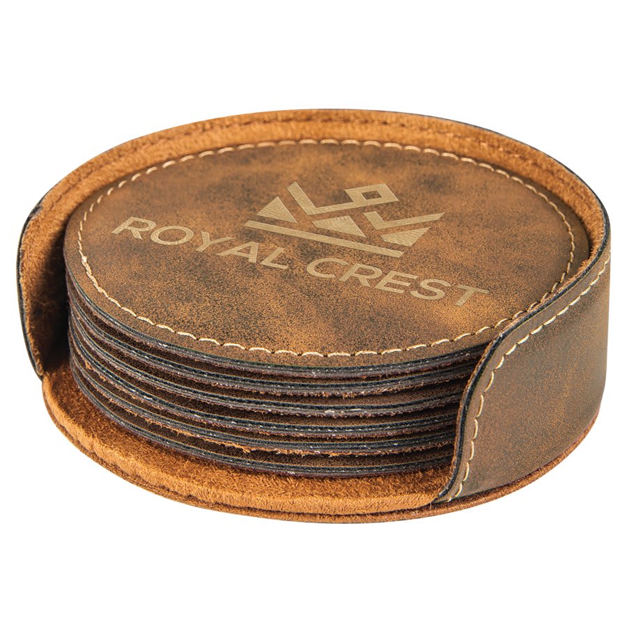Leatherette 6 Coaster Set - CST19