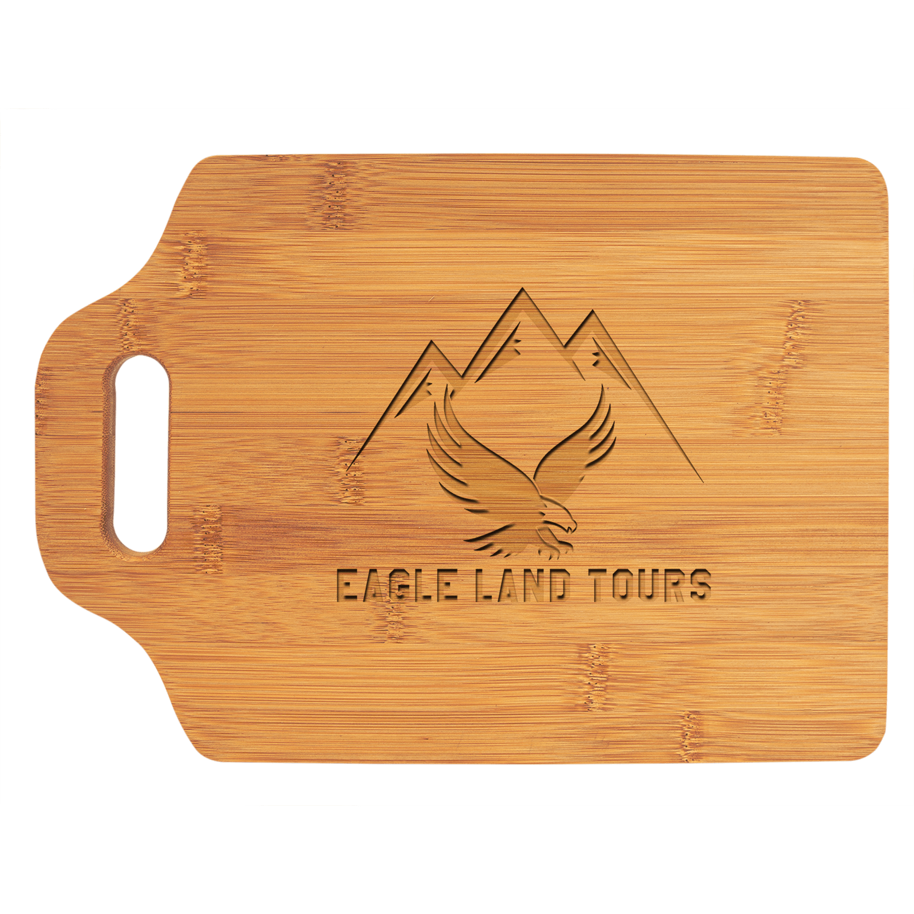 11" x 7.75" Bamboo Cutting Board with Handle